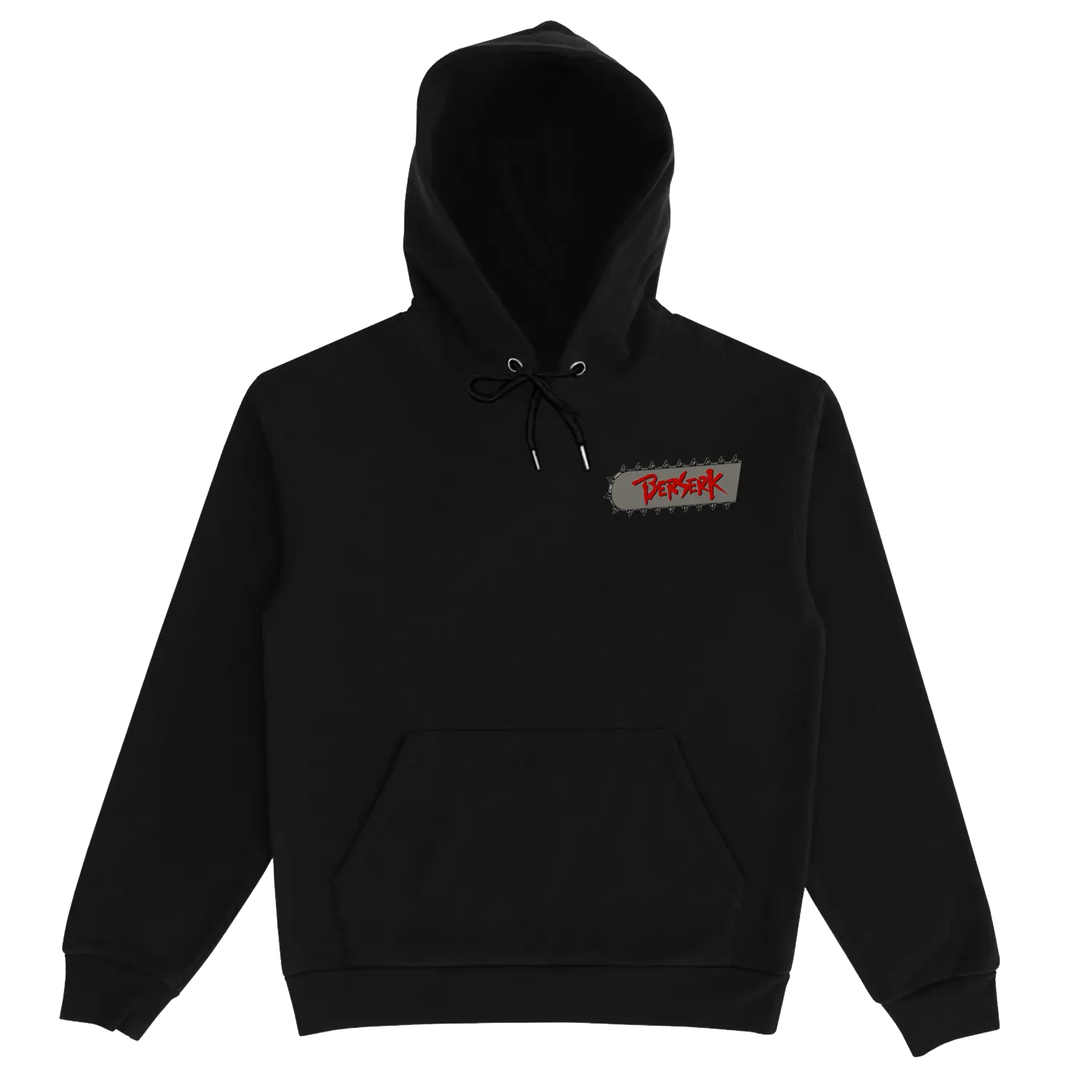 Berserker Denji Thunder Black Drawstring Hoodie My Store