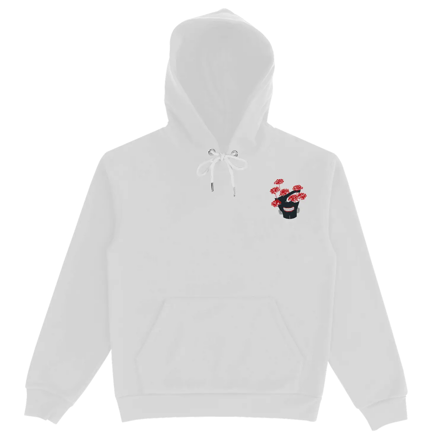 Tokyo Ghoul Kaneki Centipede White Hoodie Front