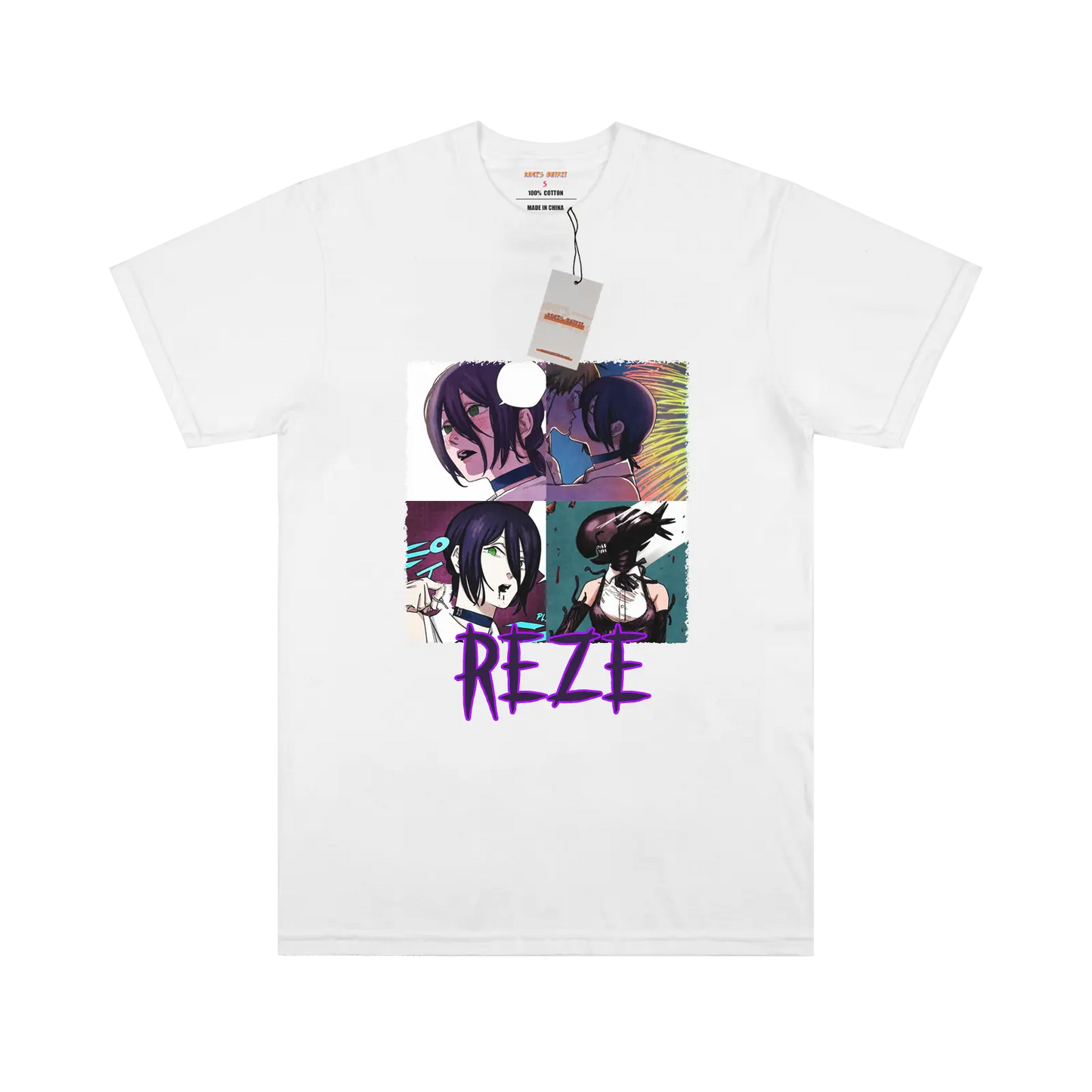 Reze White/Black T-shirt My Store