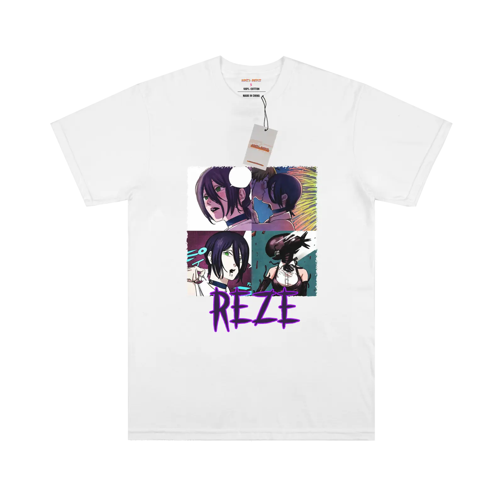 Reze White/Black T-shirt My Store