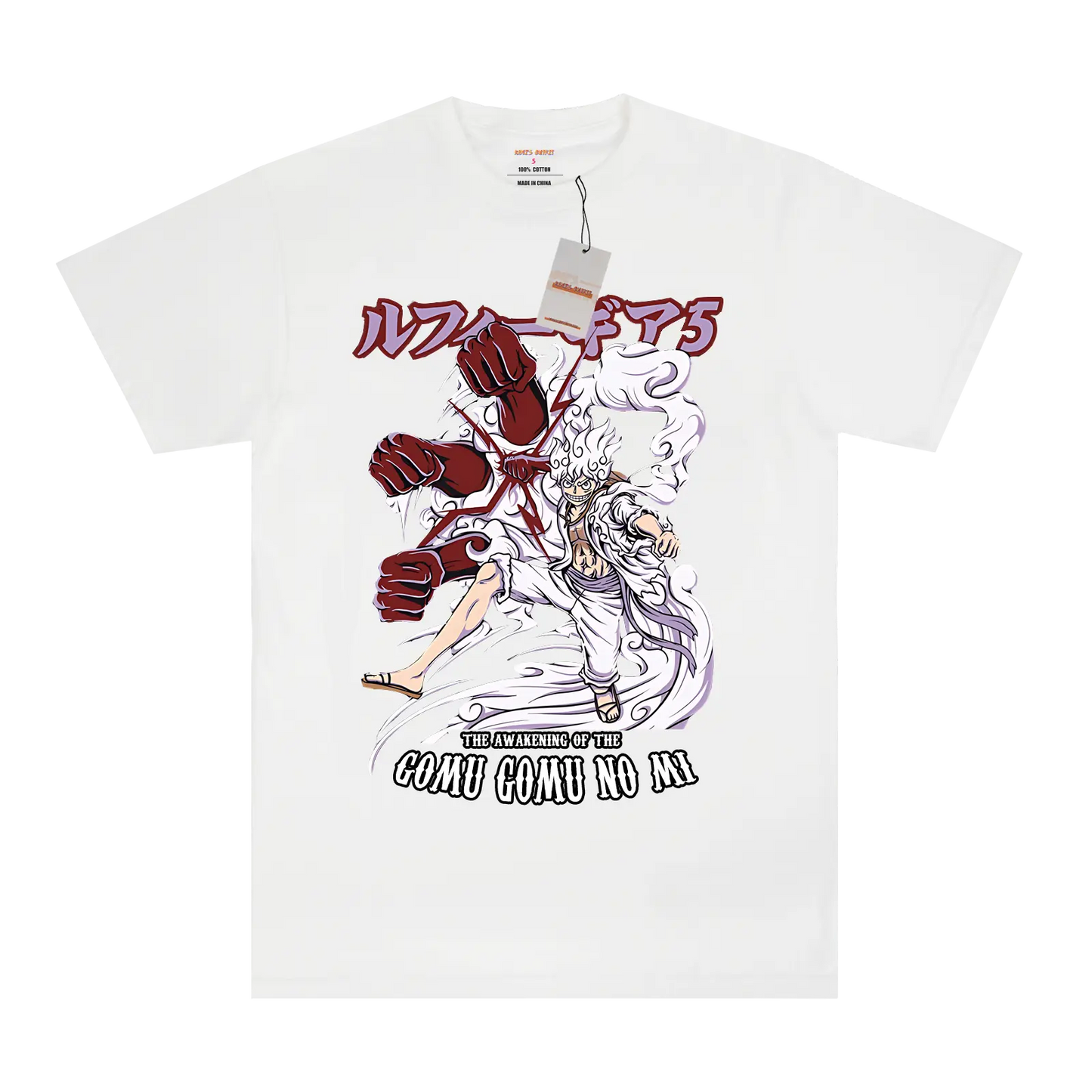 Luffy Gear 5 Black/White T-shirt My Store