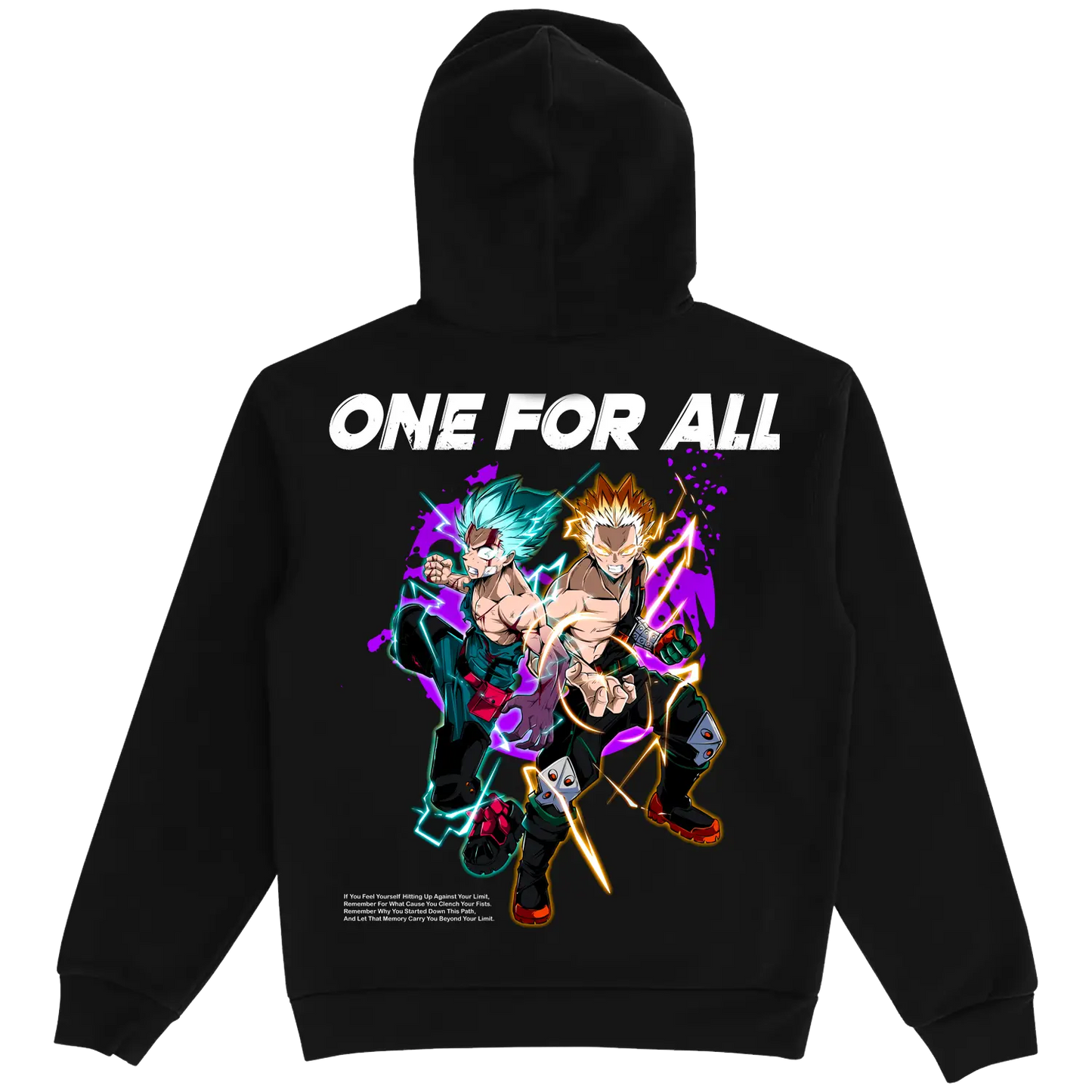 MHA Deku and Dynamight Black Hoodie