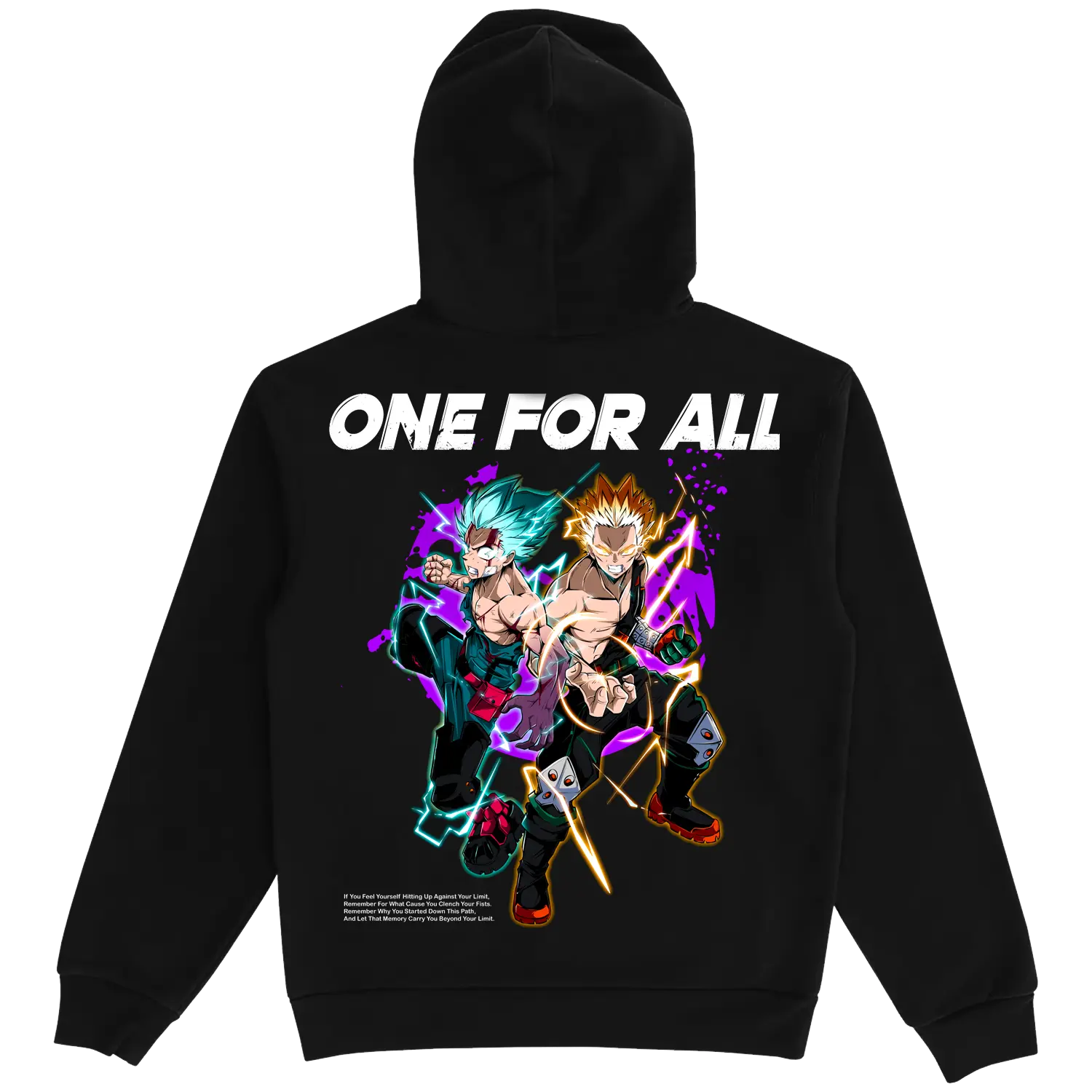 MHA Deku and Dynamight Black Hoodie