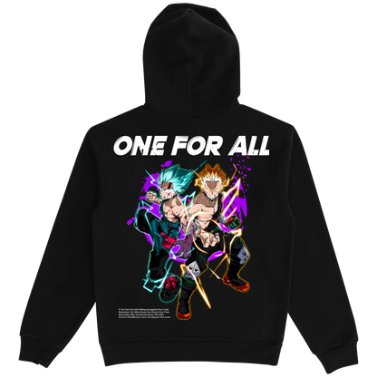 MHA Deku and Dynamight Black Hoodie