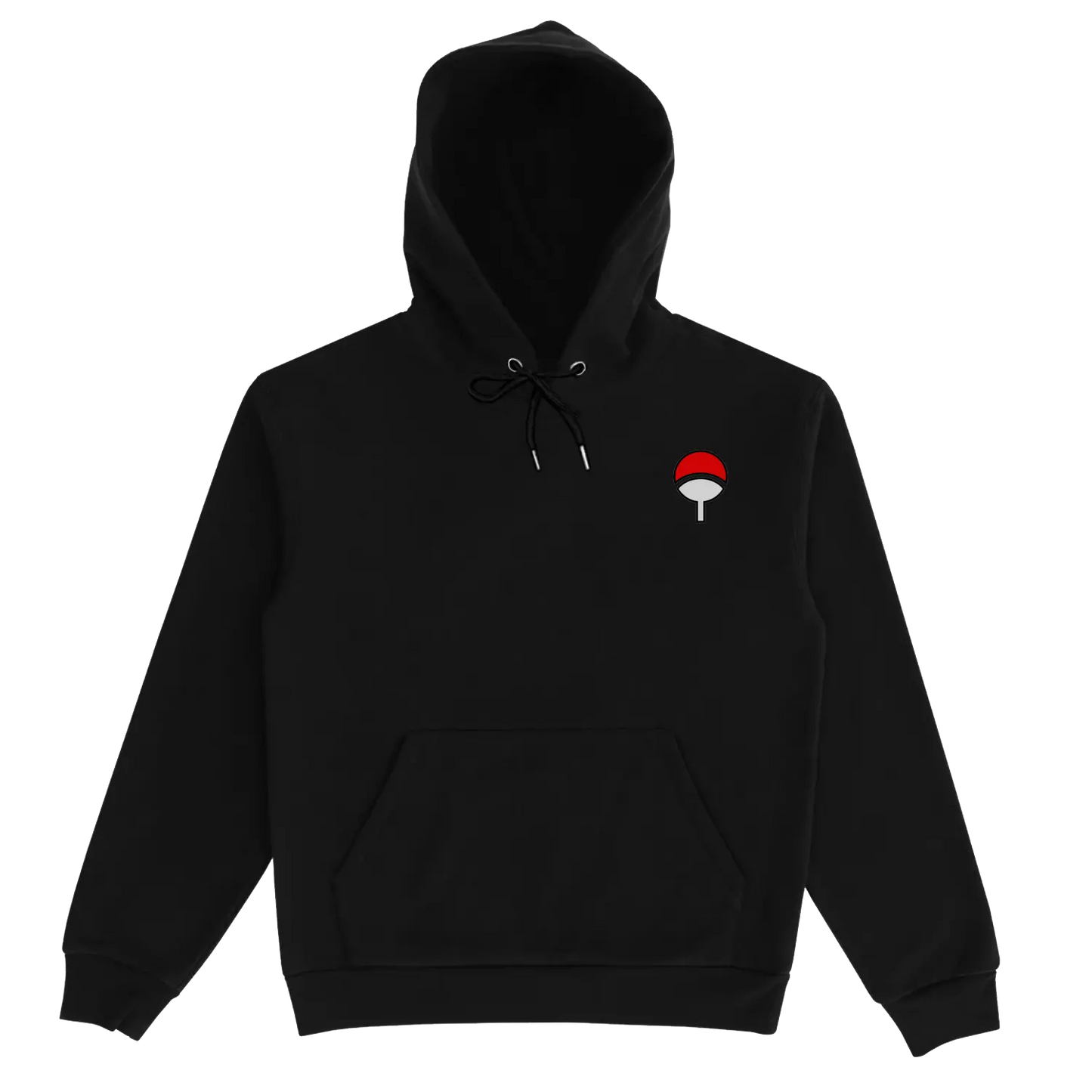 Naruto Sasuke Black Hoodie Front