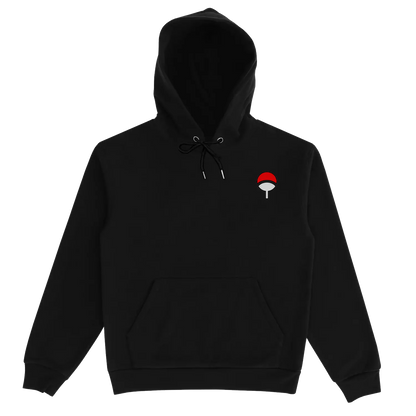 Naruto Sasuke Black Hoodie Front