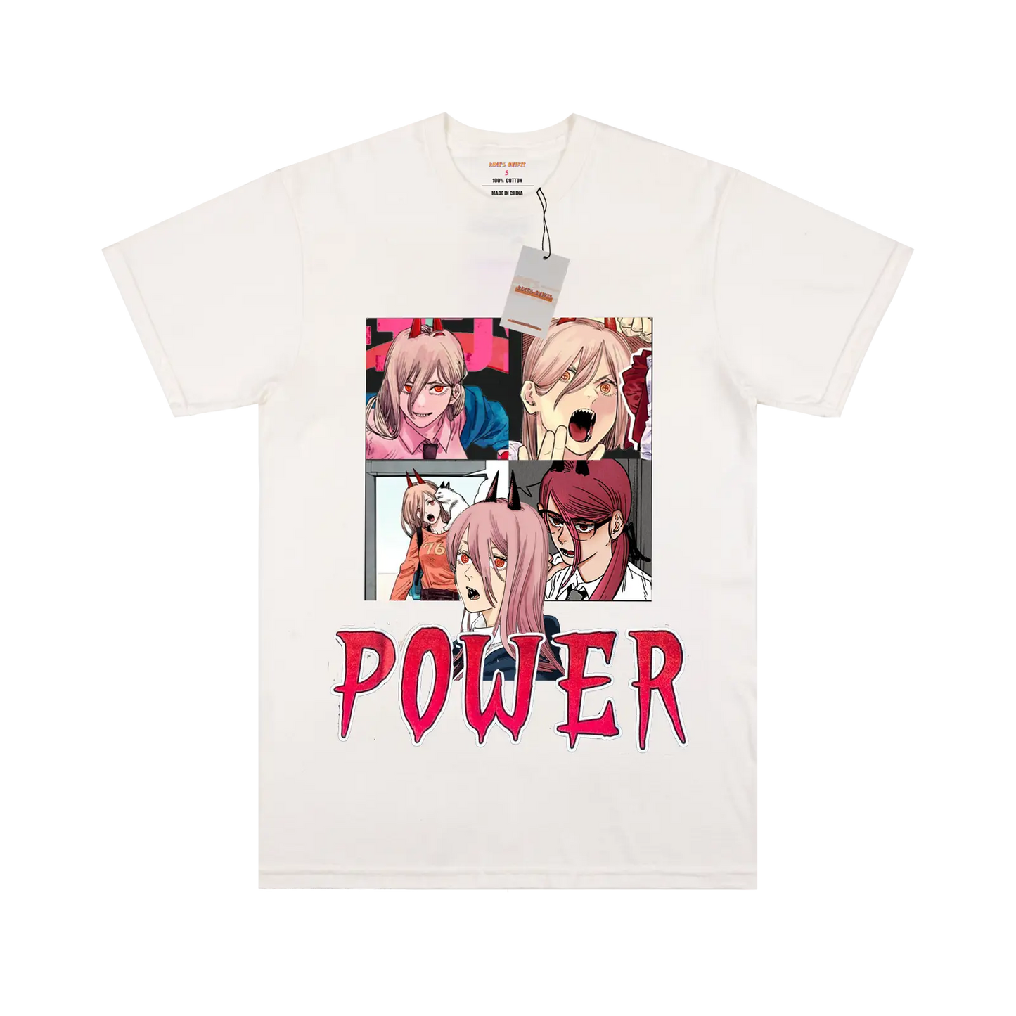 Power Pattern White/Black T-shirt My Store