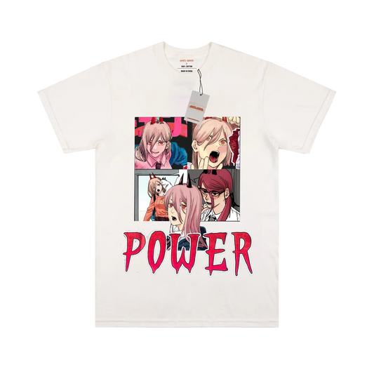 Power Pattern White/Black T-shirt My Store