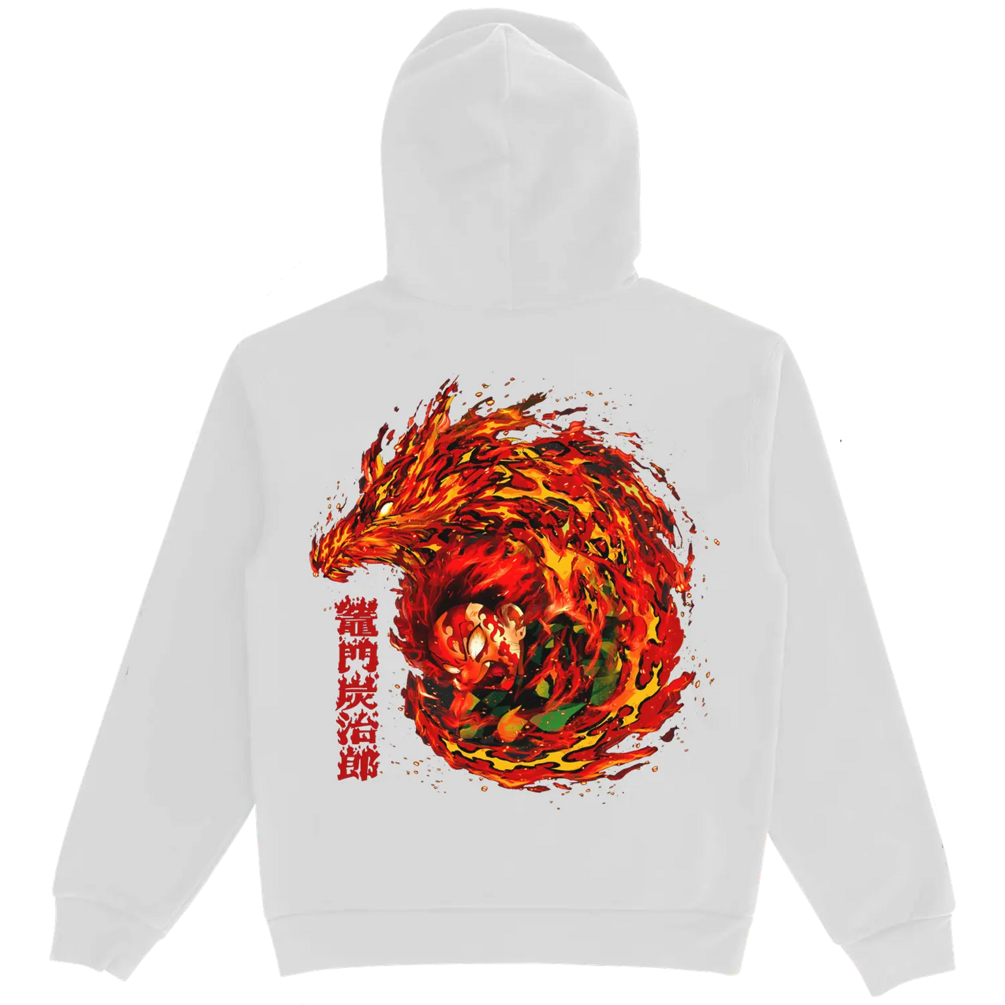 Demon Slayer Tanjiro White Hoodie