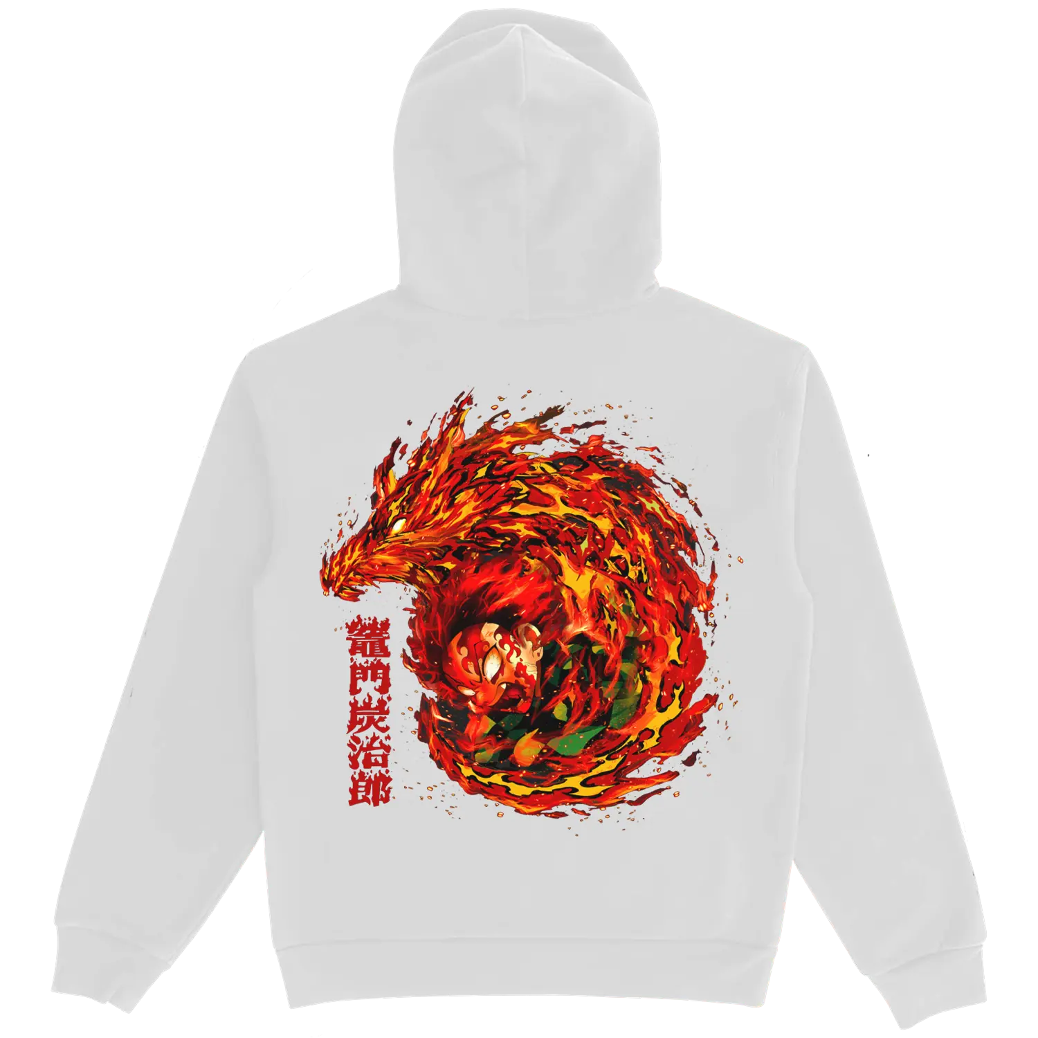 Demon Slayer Tanjiro White Hoodie