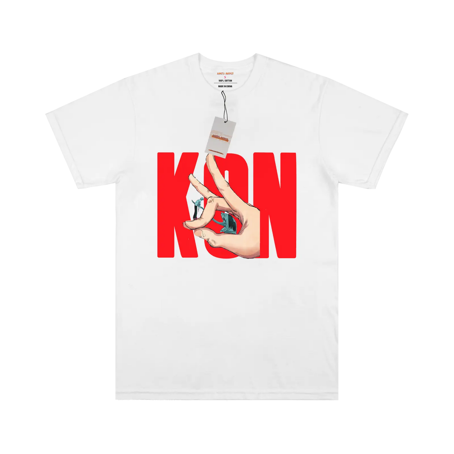 KON Pattern White/Black T-shirt My Store