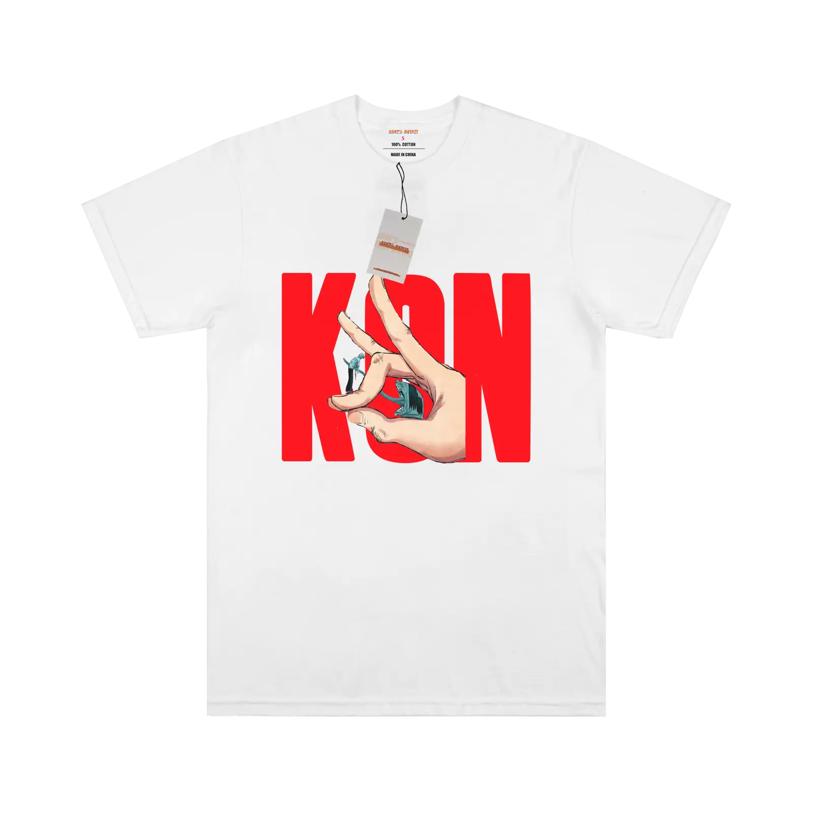 KON Pattern White/Black T-shirt My Store