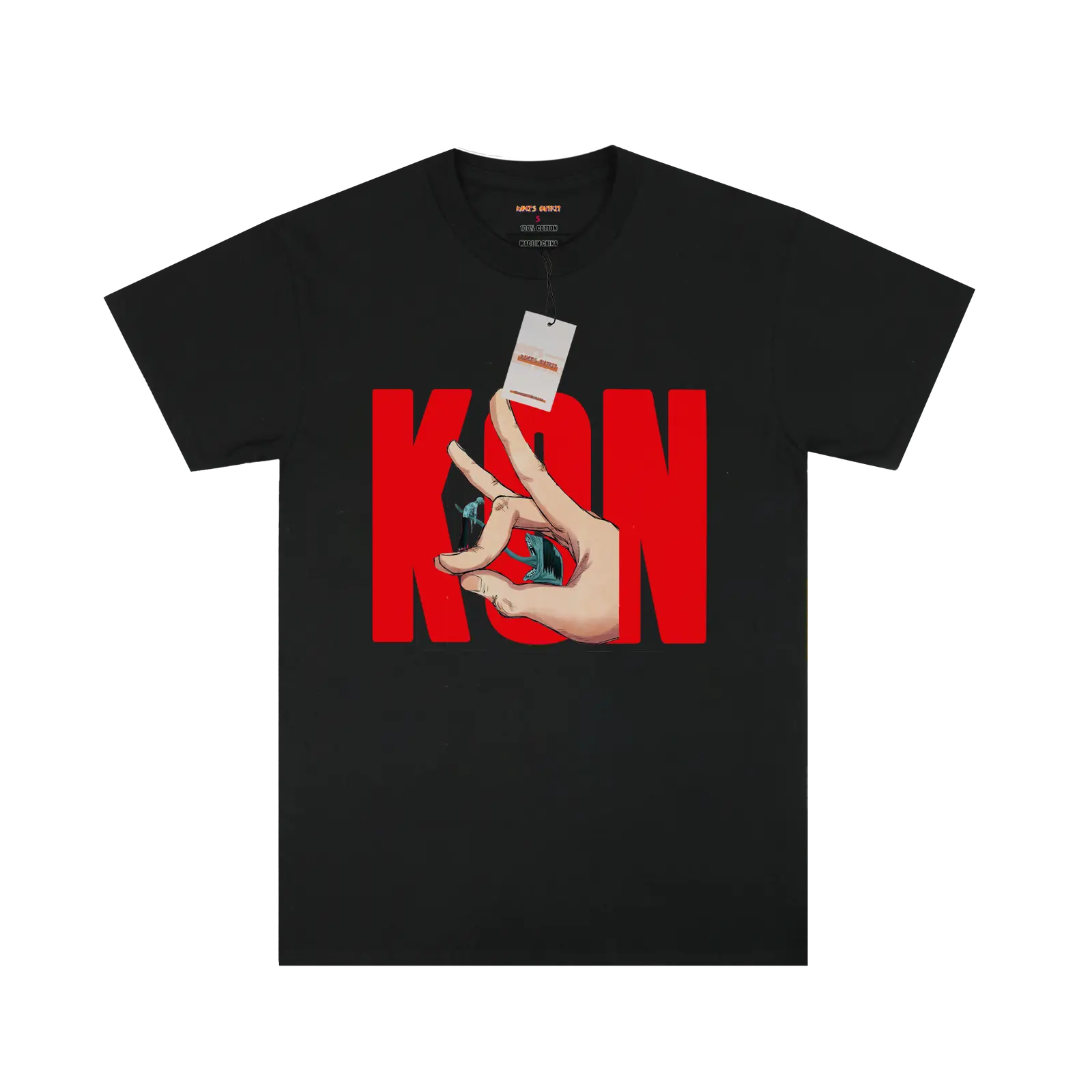 KON Pattern White/Black T-shirt My Store