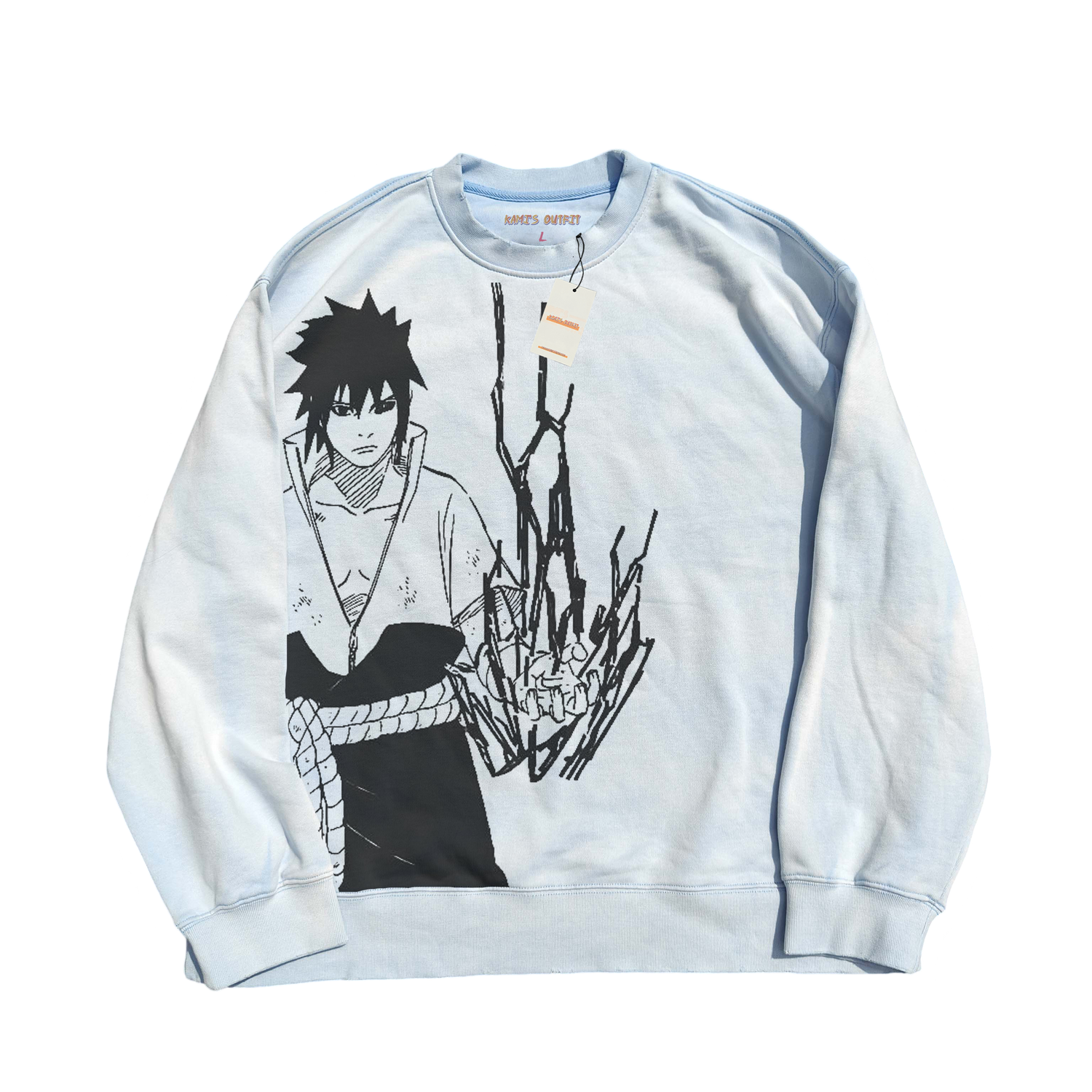 Sasuke Raikiri Light Blue Sweatshirt