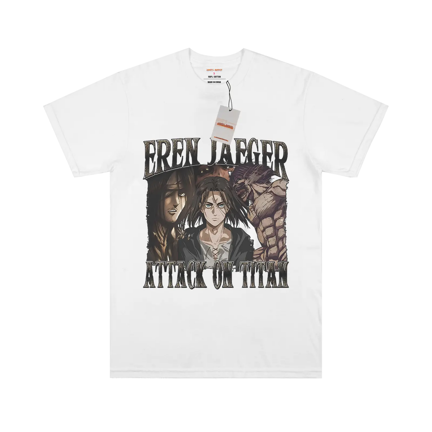 Eren Pattern Design T-shirt Kami's Outfit