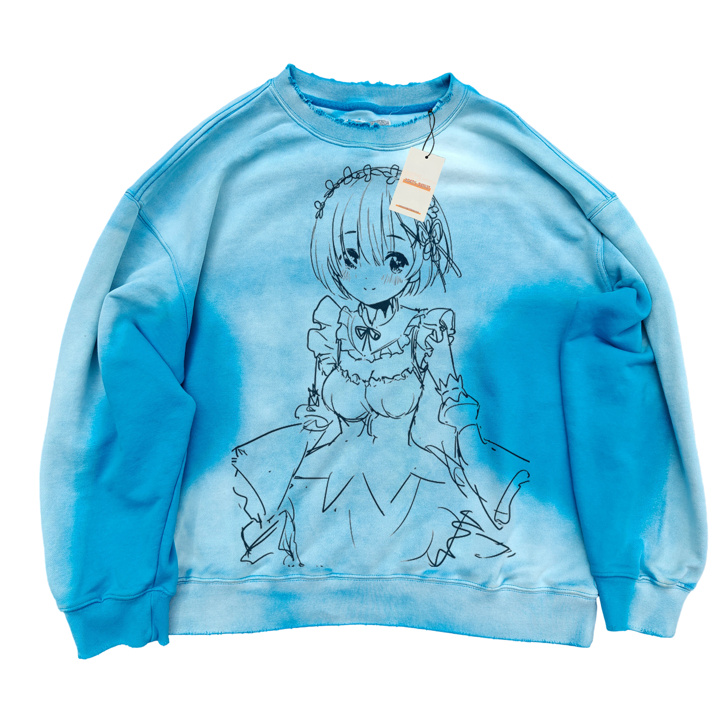 RE:0 Rem Maid Ombre Blue Sweatshirt