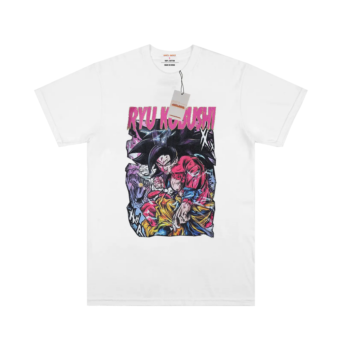 Dragon Ball Saiyan Goku 4 White T-shirt