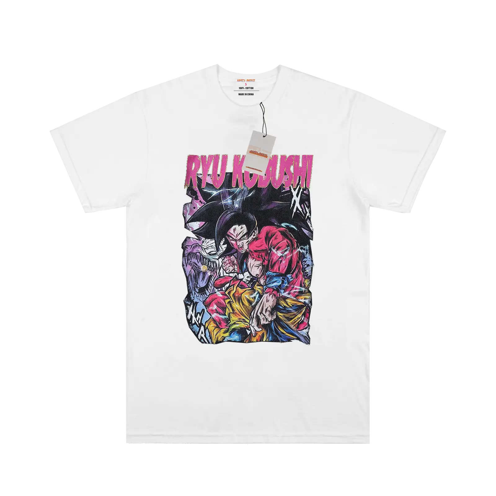 Dragon Ball Saiyan Goku 4 White T-shirt