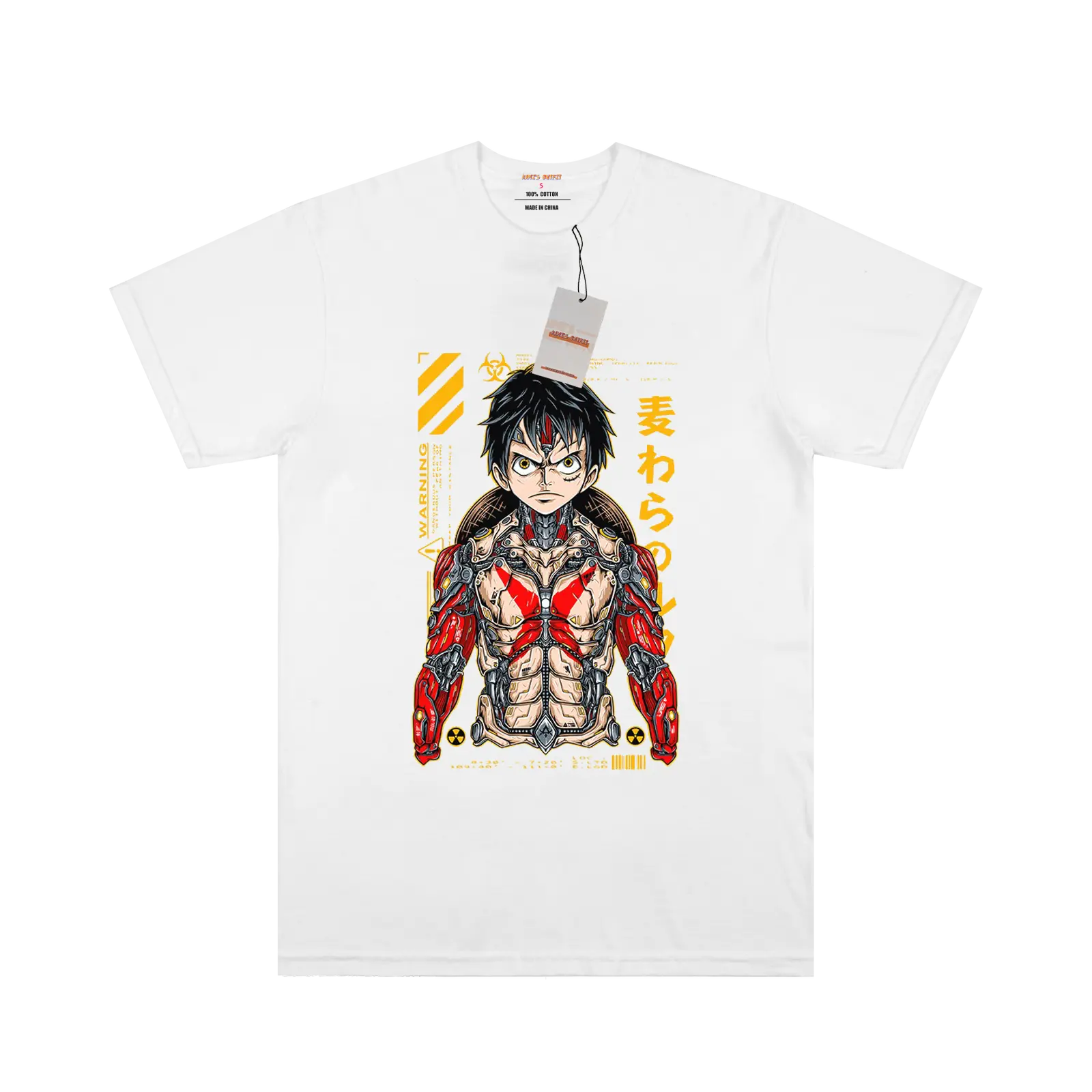 Robotic Luffy White T-shirt My Store