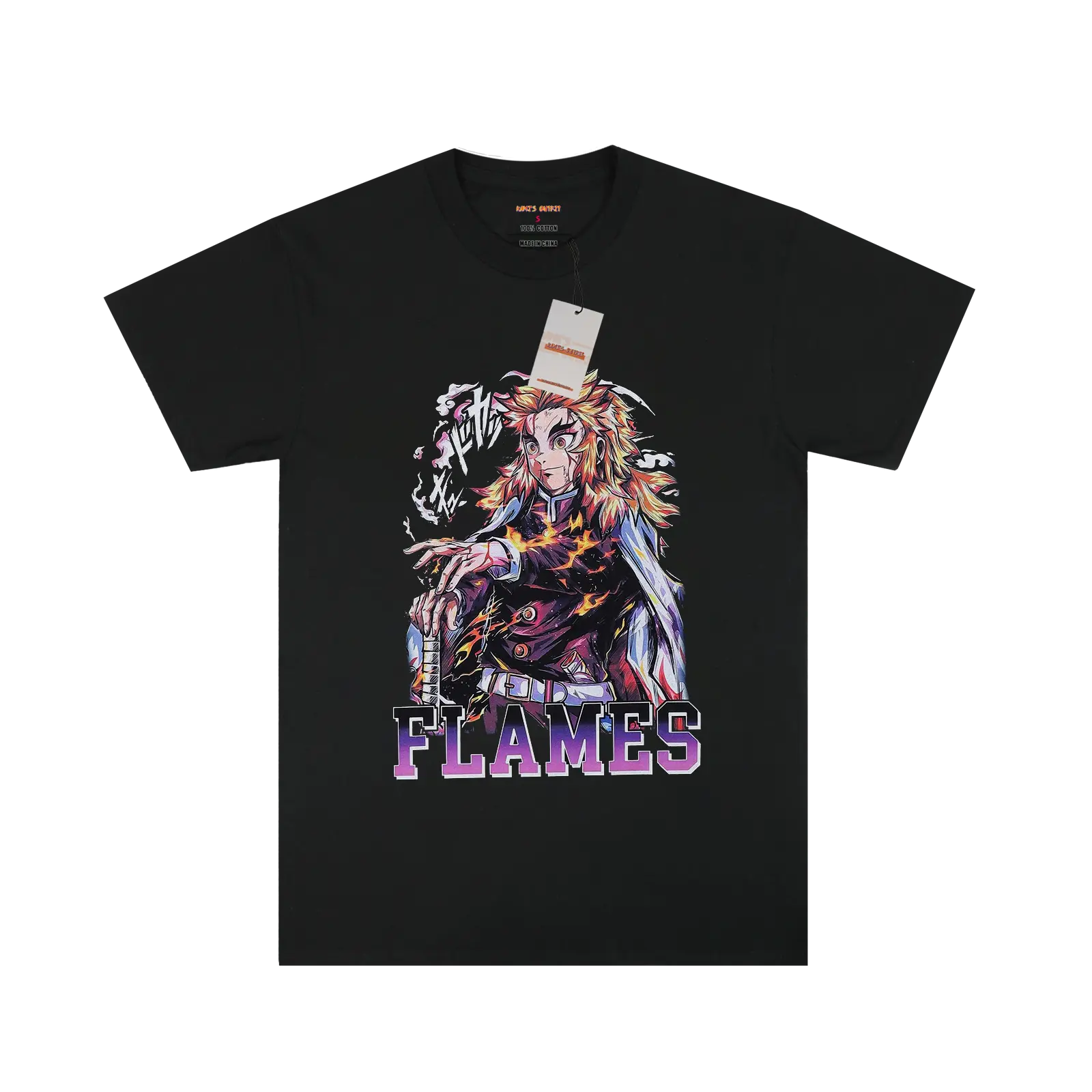 Demon Slayer Kyoujurou Black T-shirt