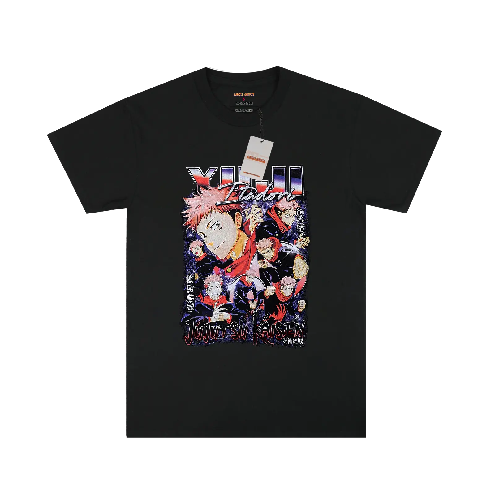 Jujutsu kaisen Itadori Black T-shirt