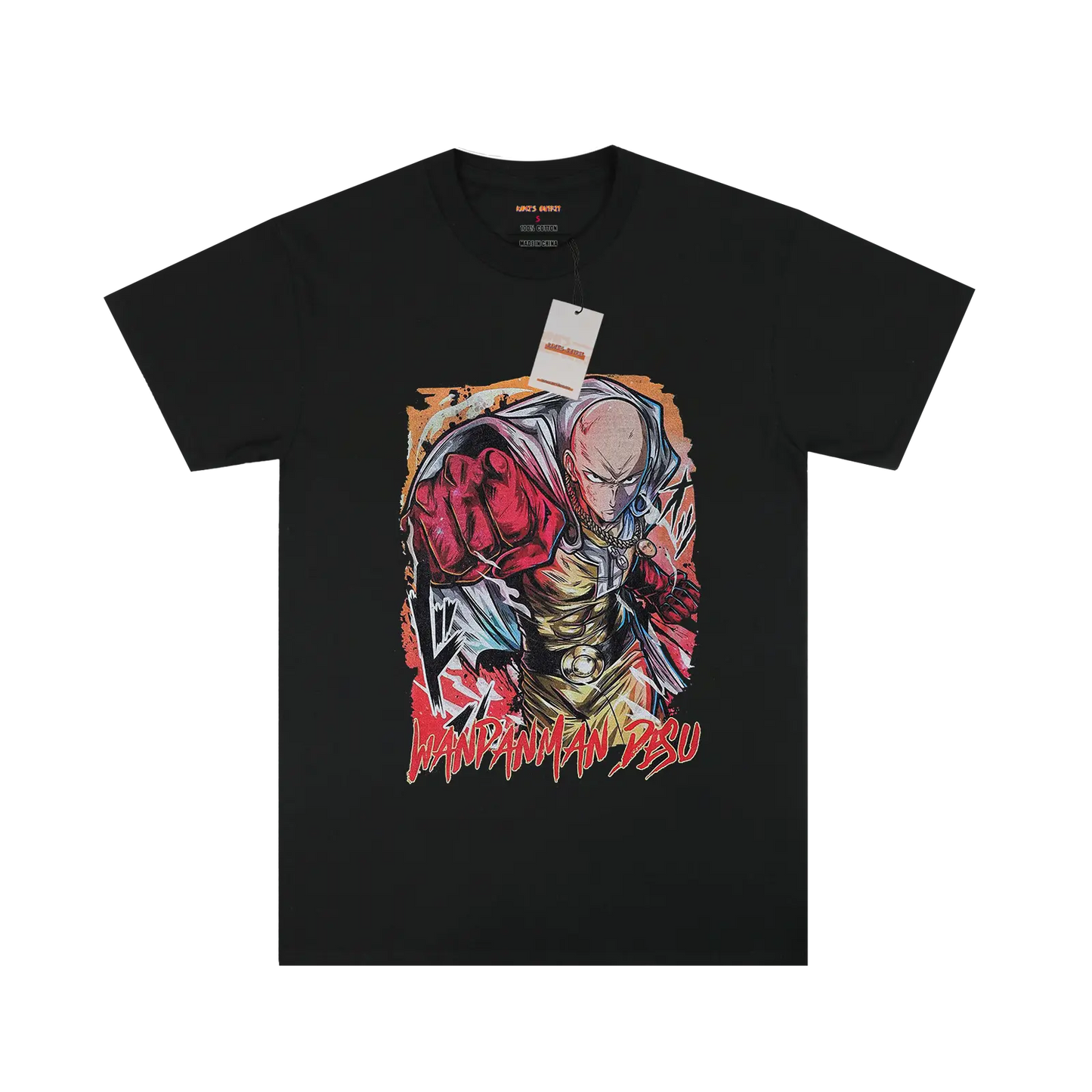 One-Punch Man Saitama Black T-shirt