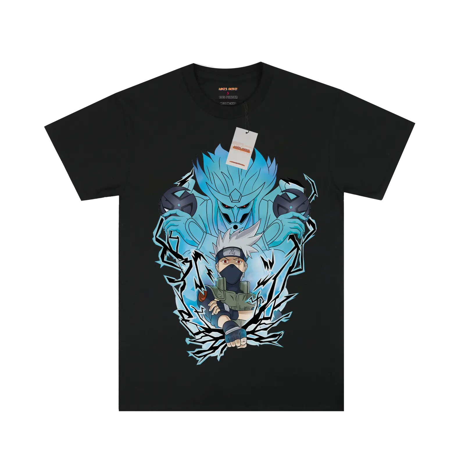 Naruto Kakashi Susanoo Black T-shirt