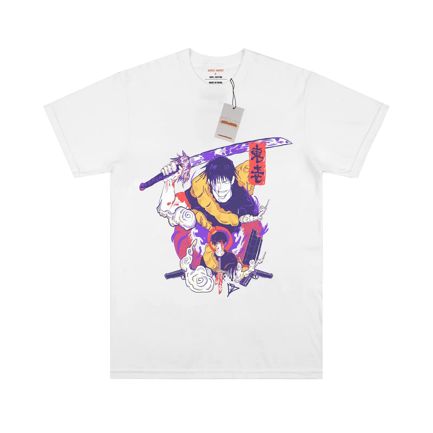 Jujutsu kaisen Toji White T-shirt