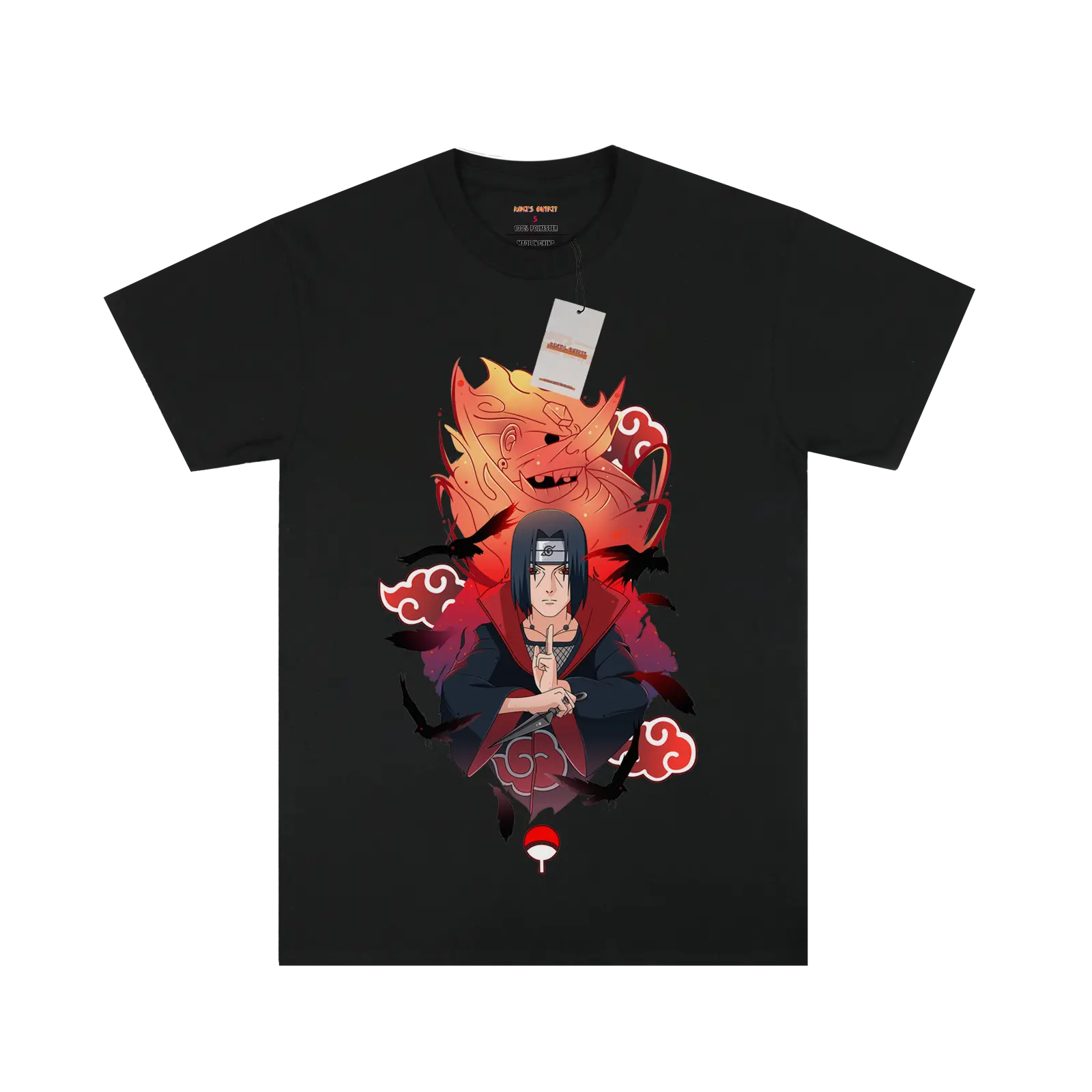 Naruto Itachi Susanoo Black T-shirt