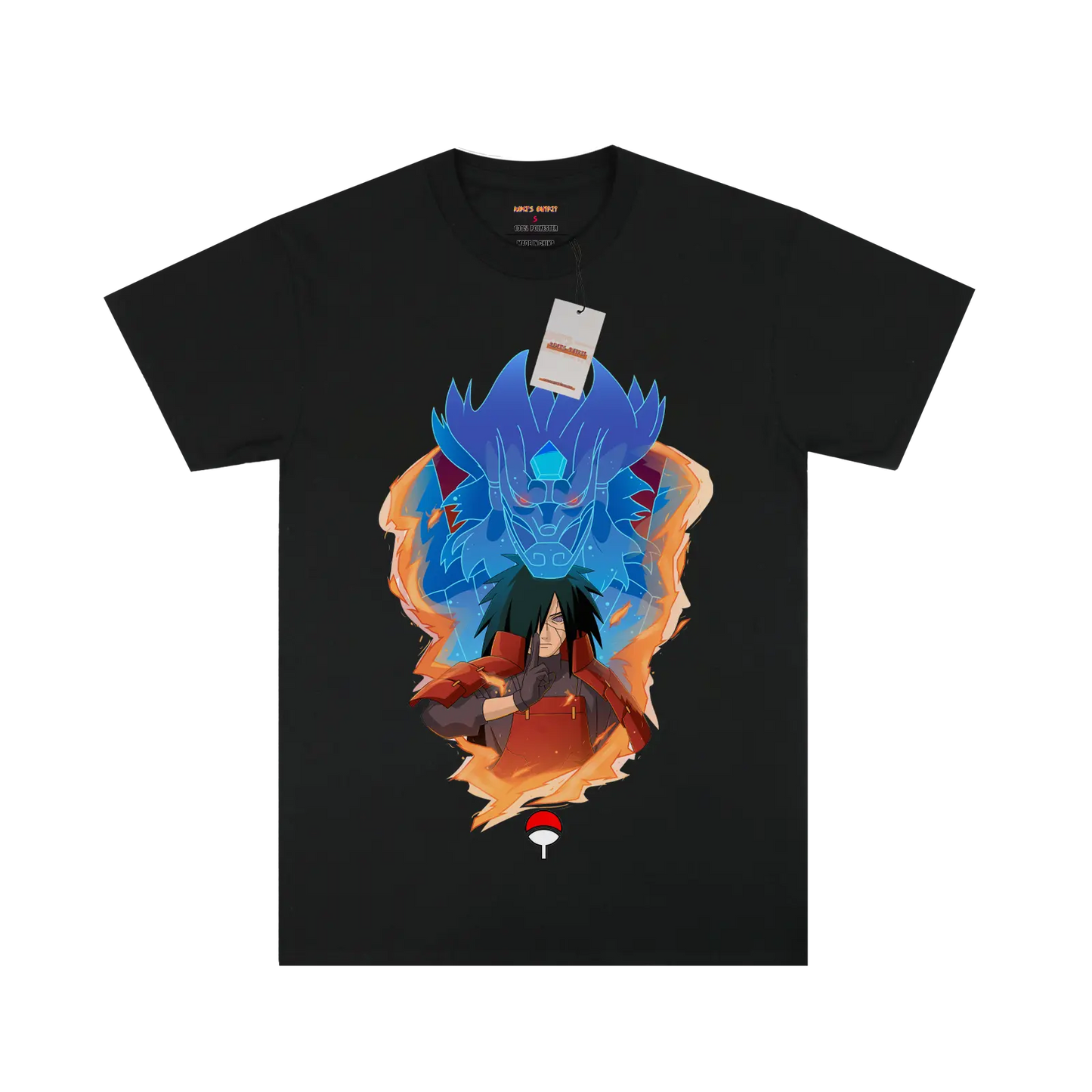 Naruto Madara Susanoo Black T-shirt