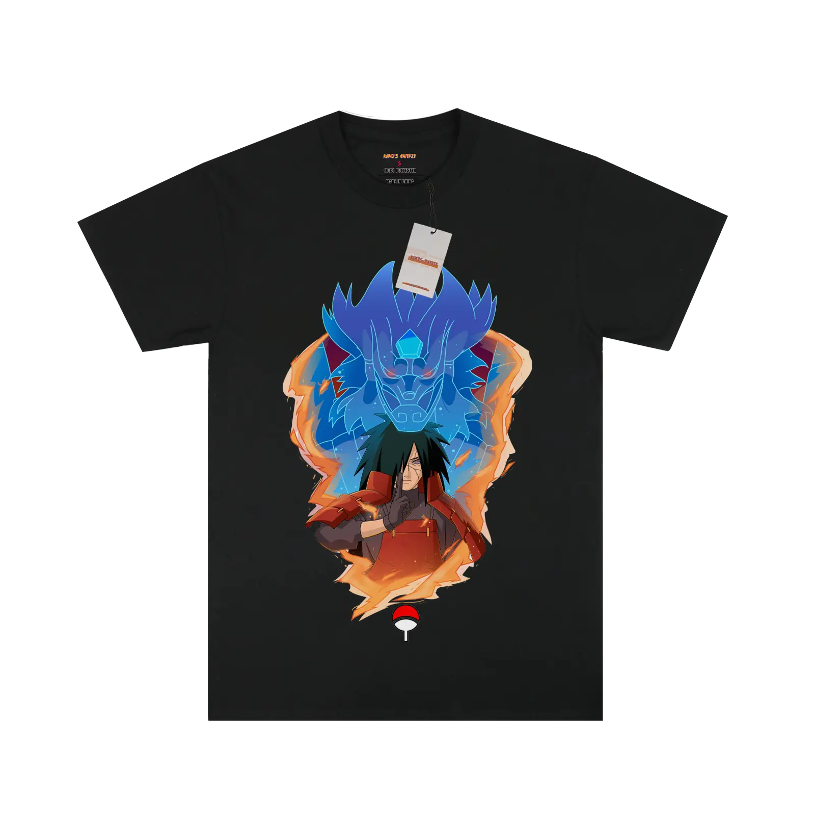 Naruto Madara Susanoo Black T-shirt