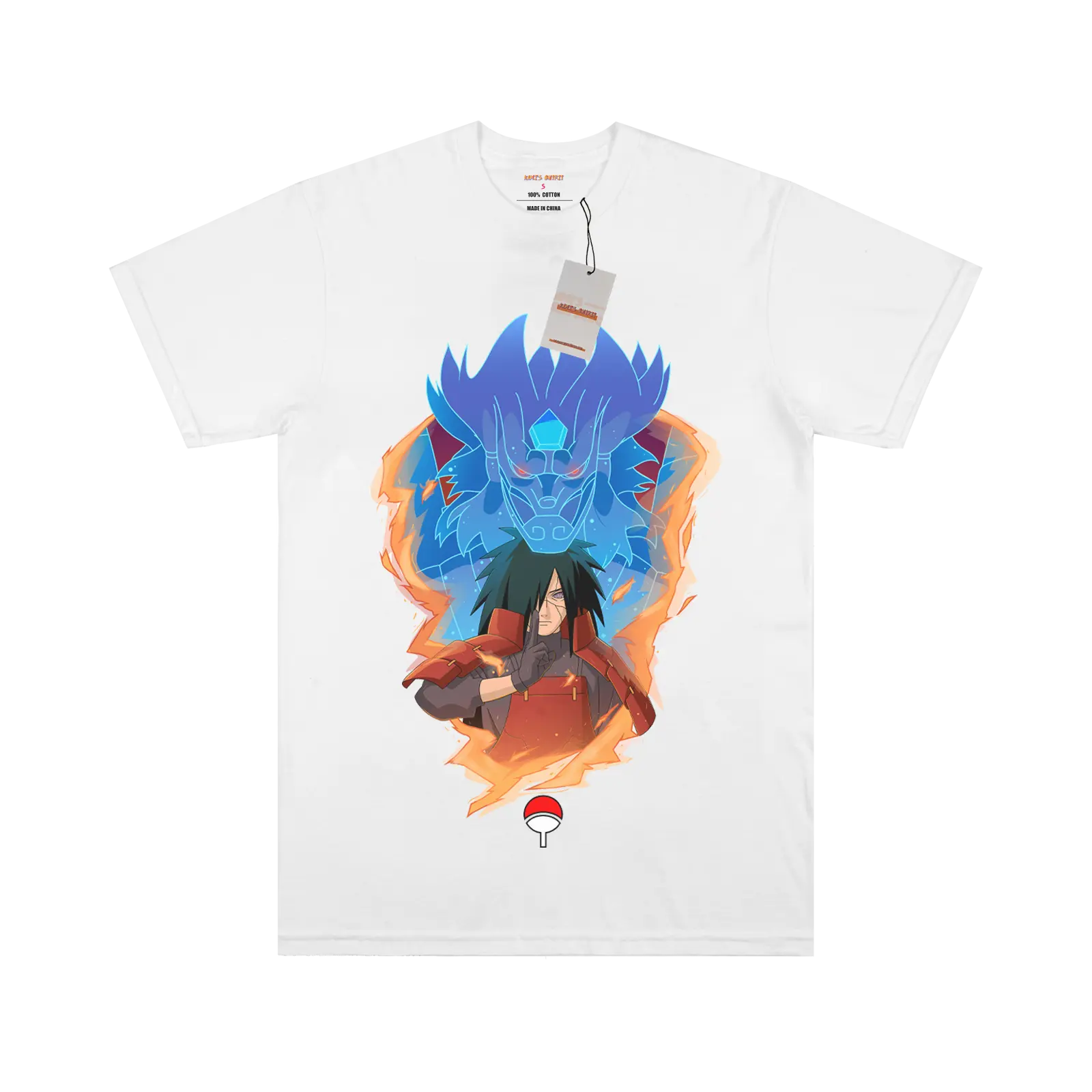 Naruto Madara Susanoo White T-shirt