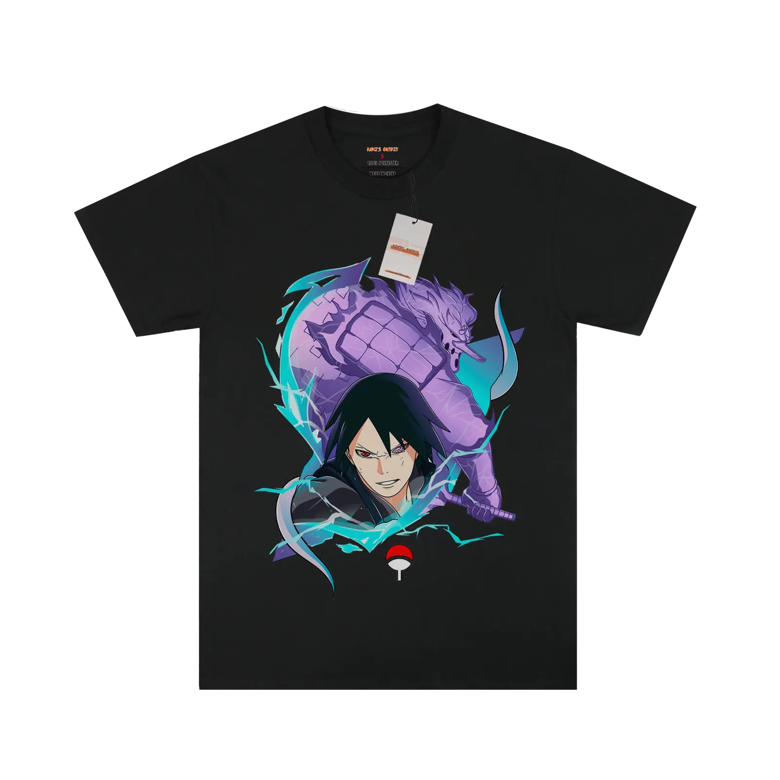 Naruto Sasuke Susanoo Black T-shirt