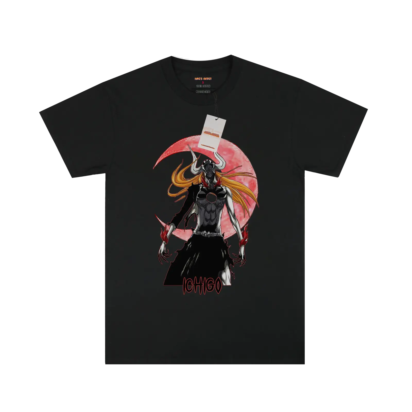 Hollow Ichigo Pattern Design T-shirt My Store