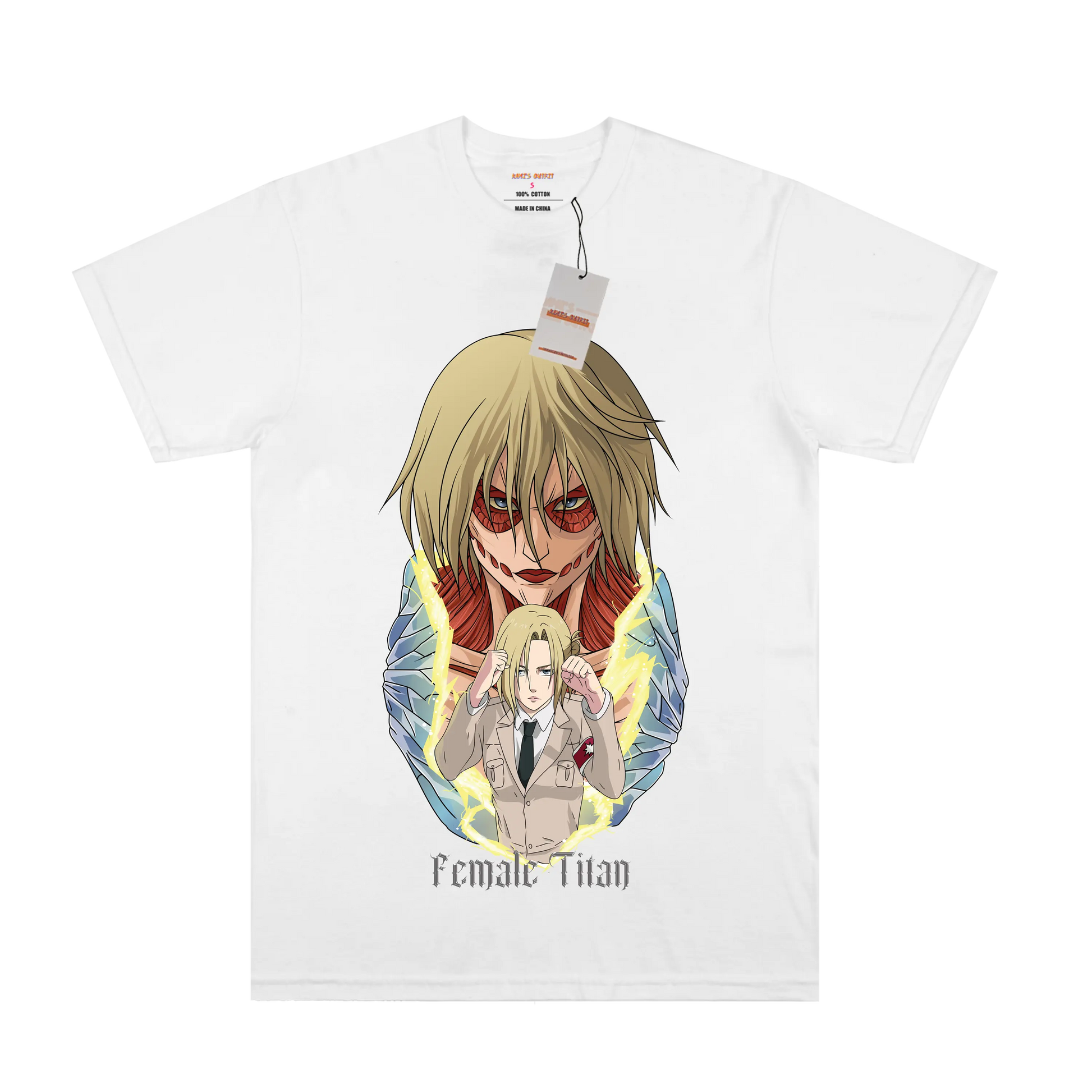 AOT Female Titan White Tee