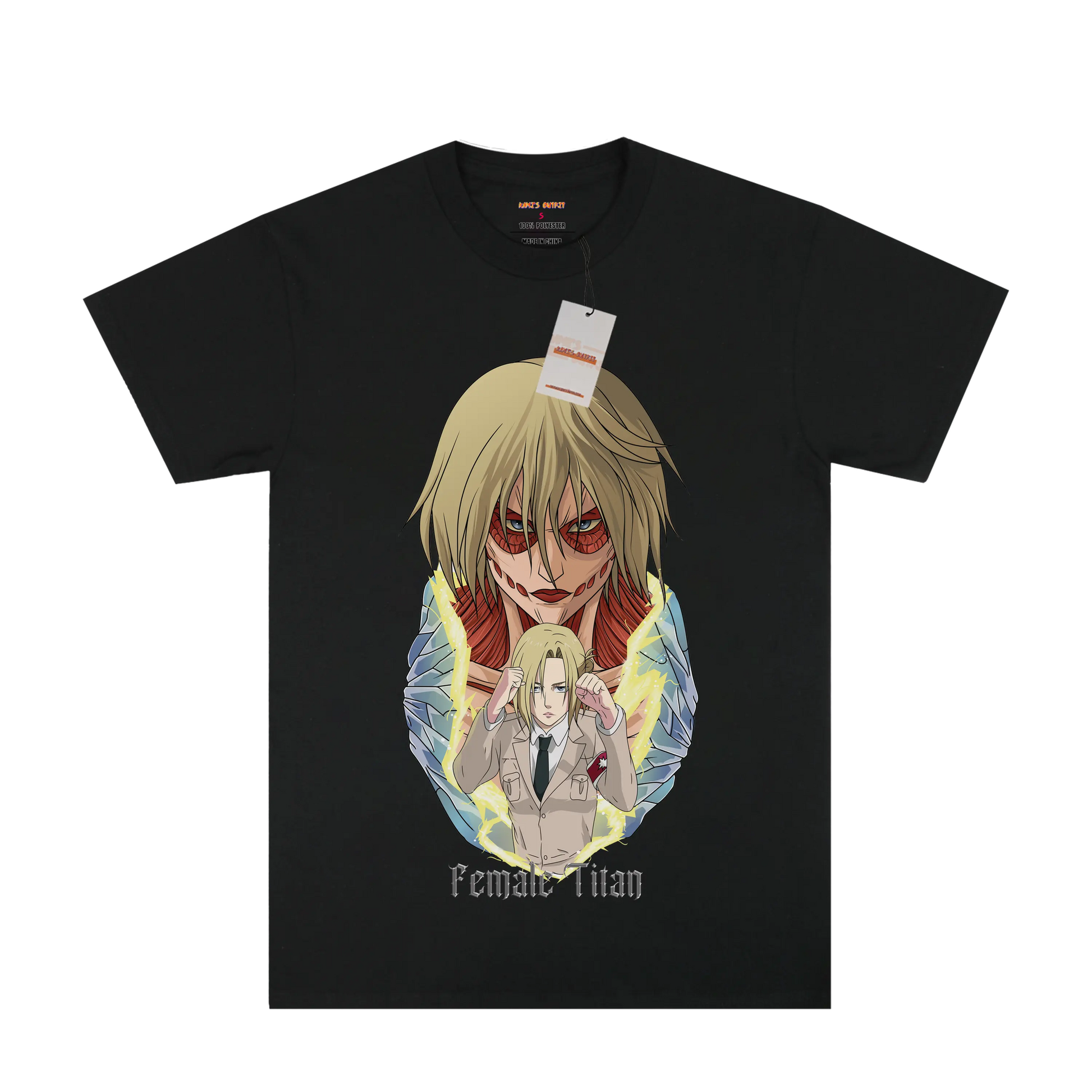 AOT Female Titan Black Tee