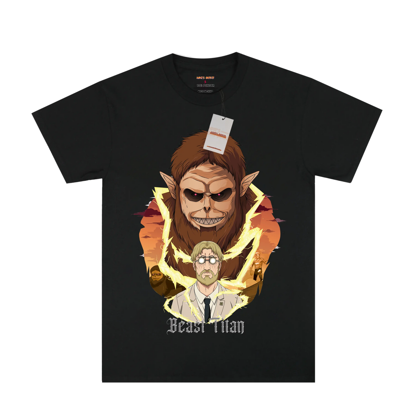 AOT Beast Titan Black Tee