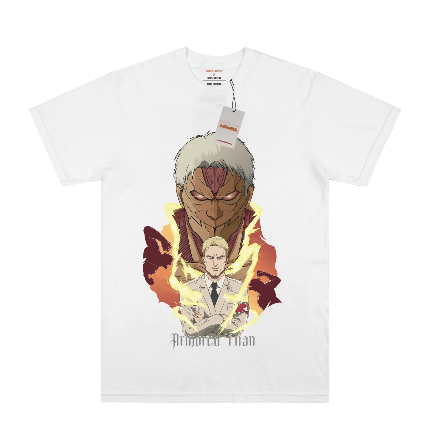 AOT Armored Titan White Tee