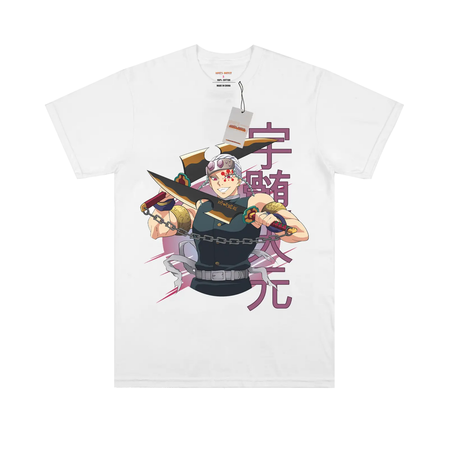 Demon Slayer Uzui White Tee