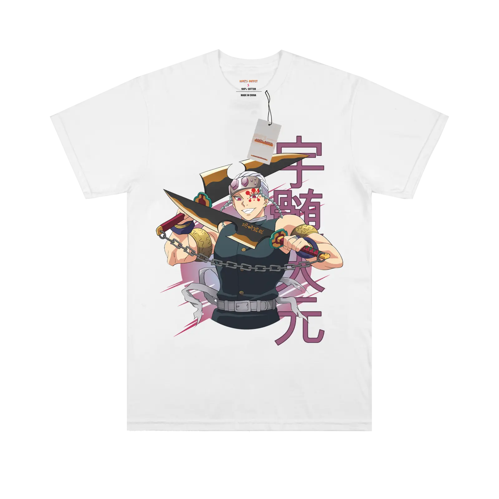 Demon Slayer Uzui White Tee