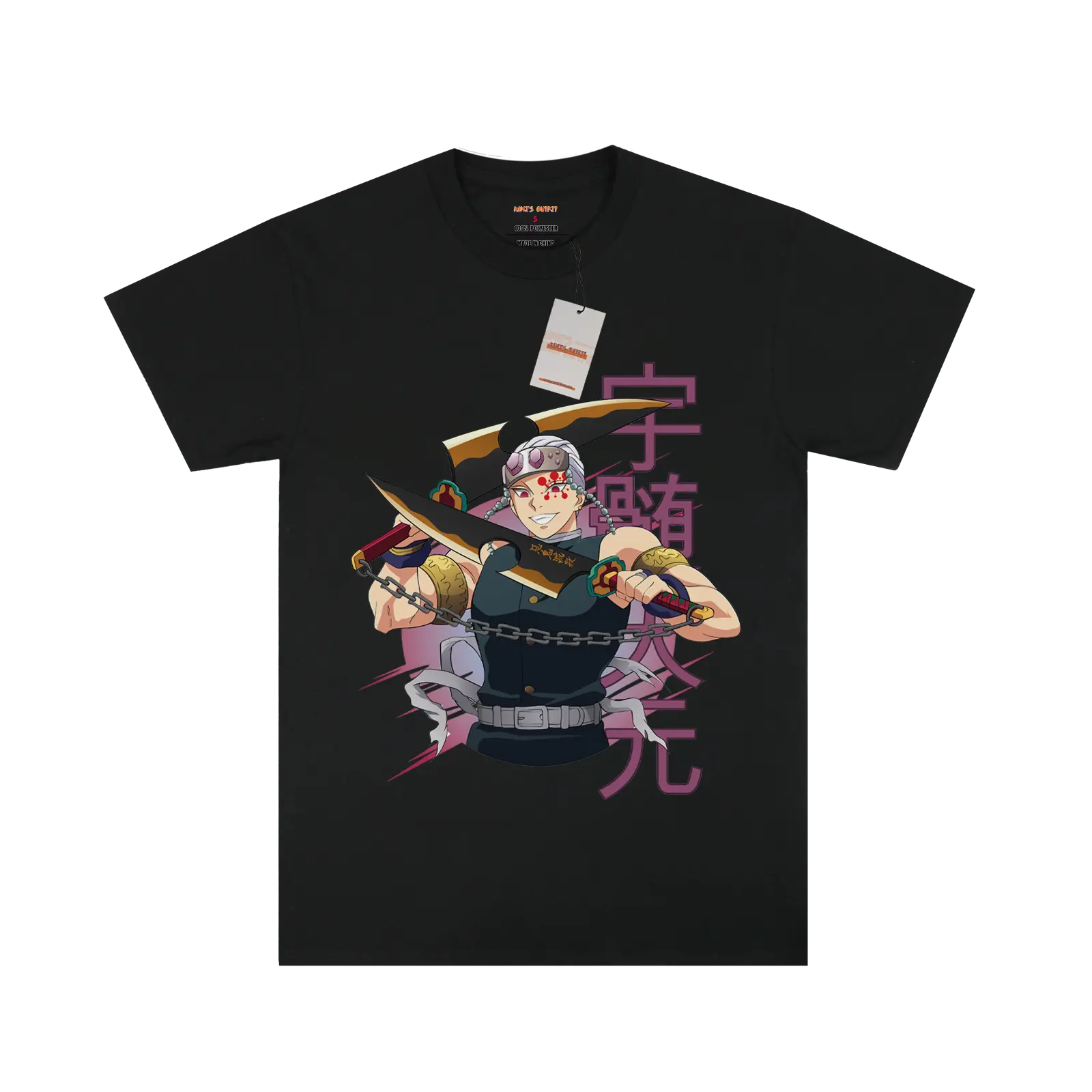 Demon Slayer Uzui Black Tee