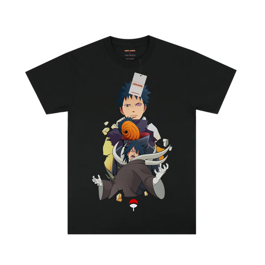 Narurto Obito Split Black Tee