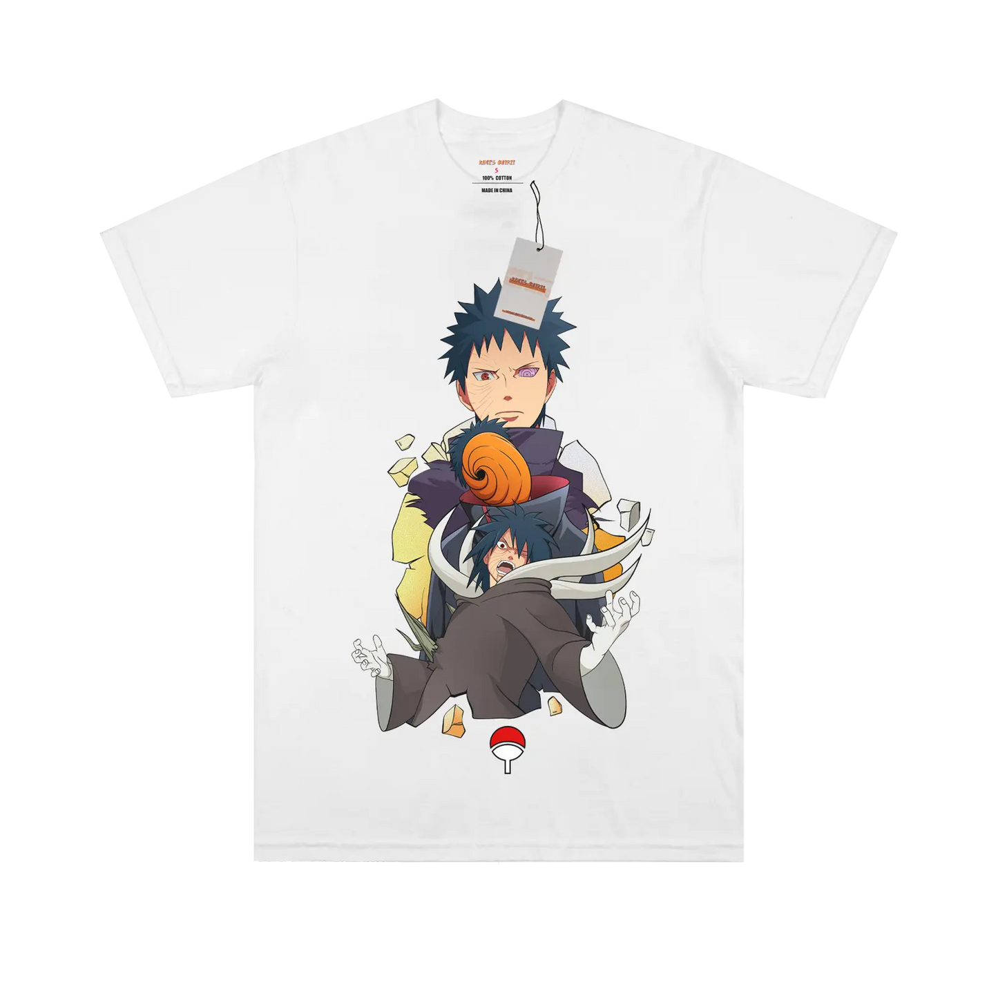 Narurto Obito Split White Tee