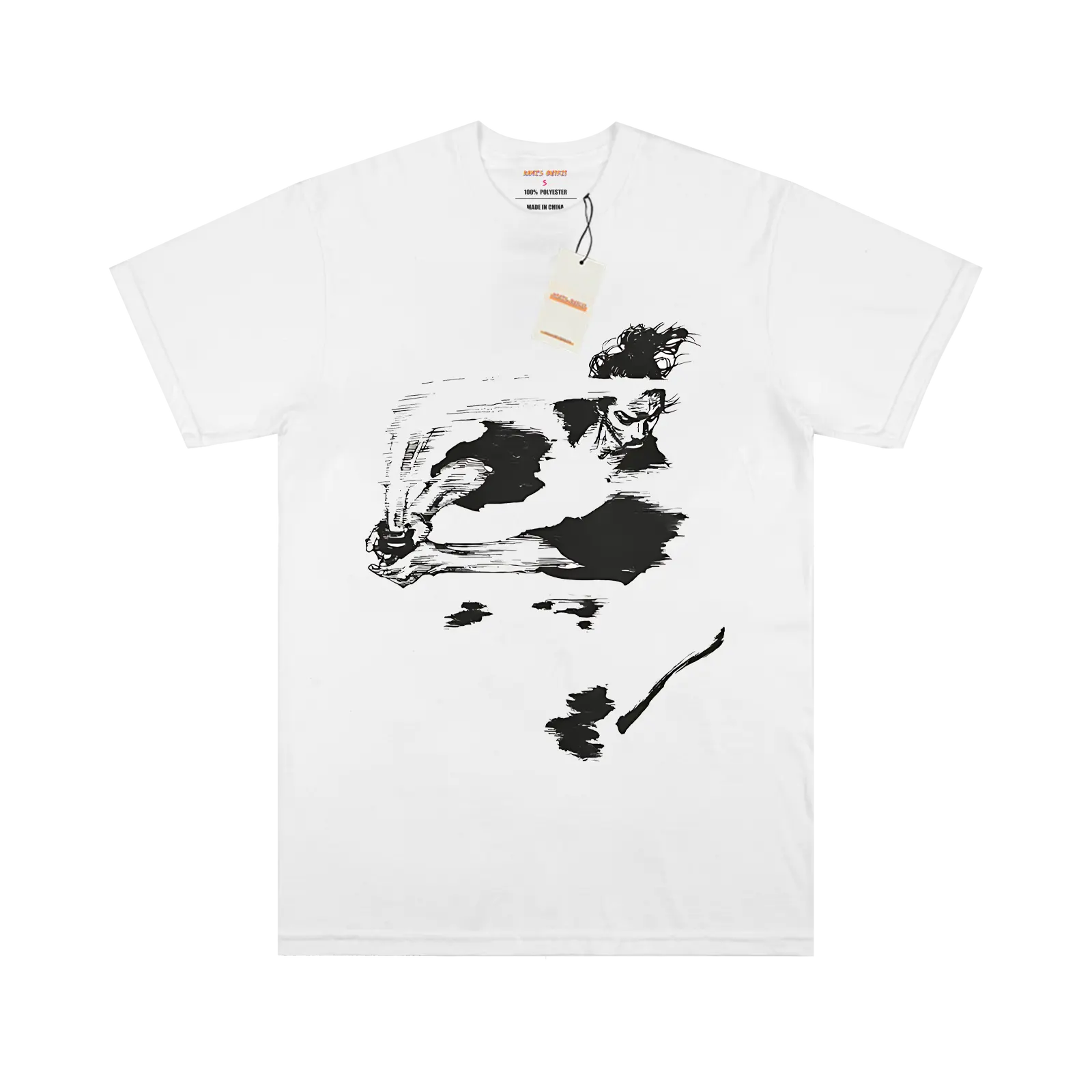 Vagabond Musashi Slashing White T-shirt