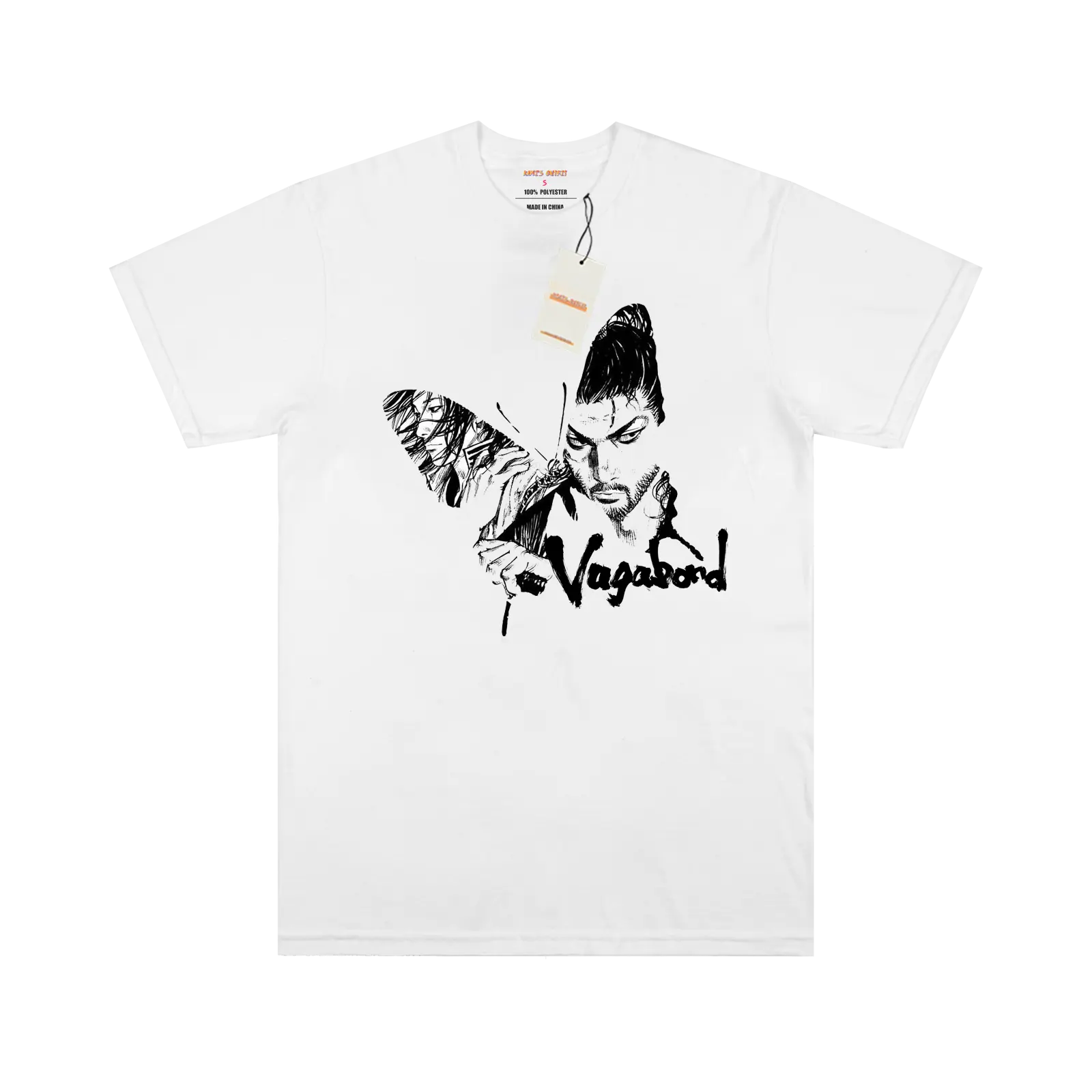 Musashi Butterfly Pattern White T-shirt