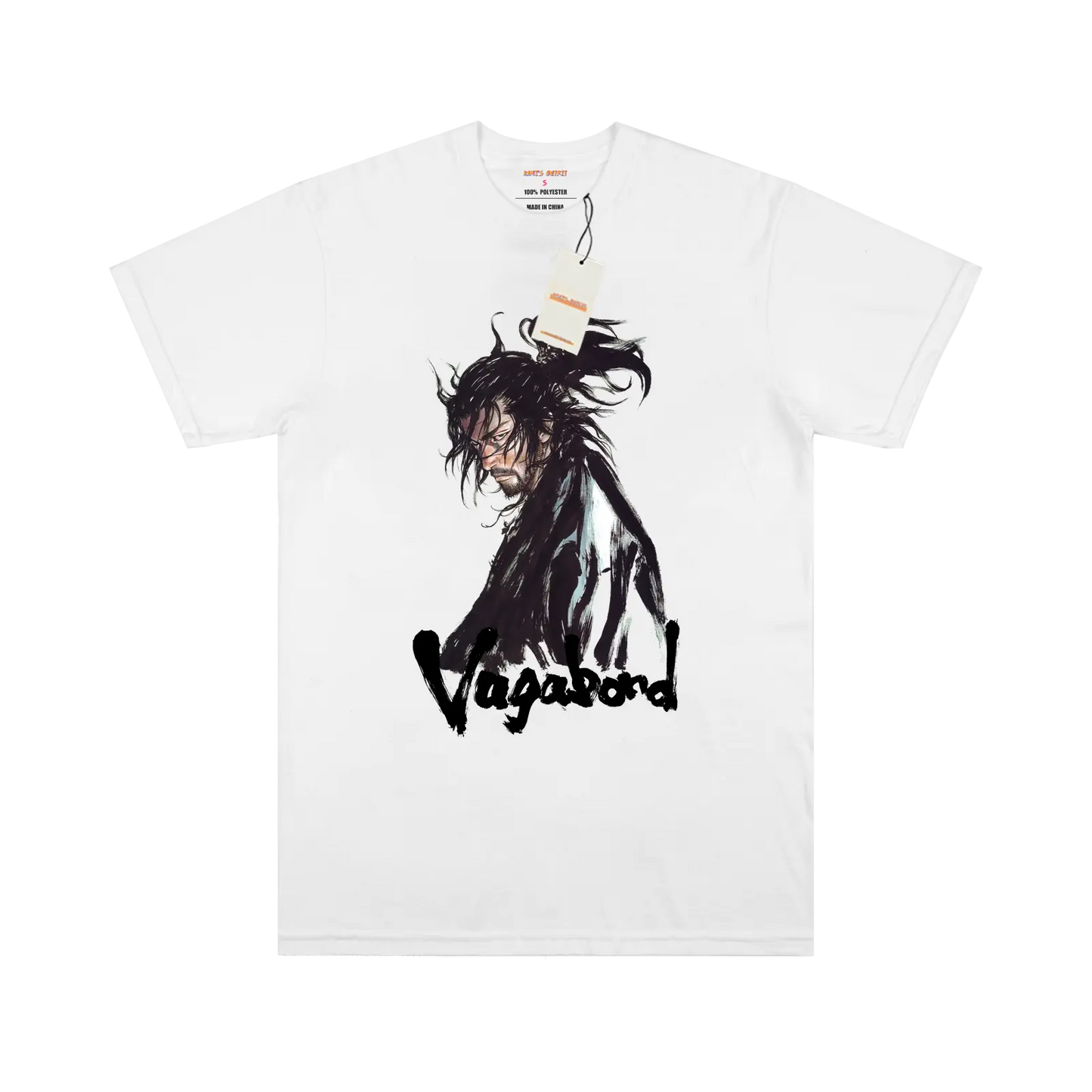 Vagabond Musashi White Anime T-shirt 100% High quality Cotton