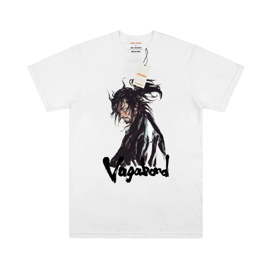 Vagabond Musashi White Anime T-shirt 100% High quality Cotton