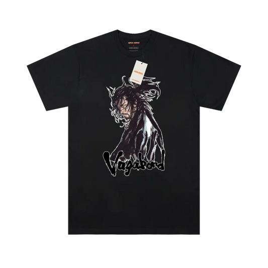 Vagabond Musashi Black Anime T-shirt 100% High quality Cotton