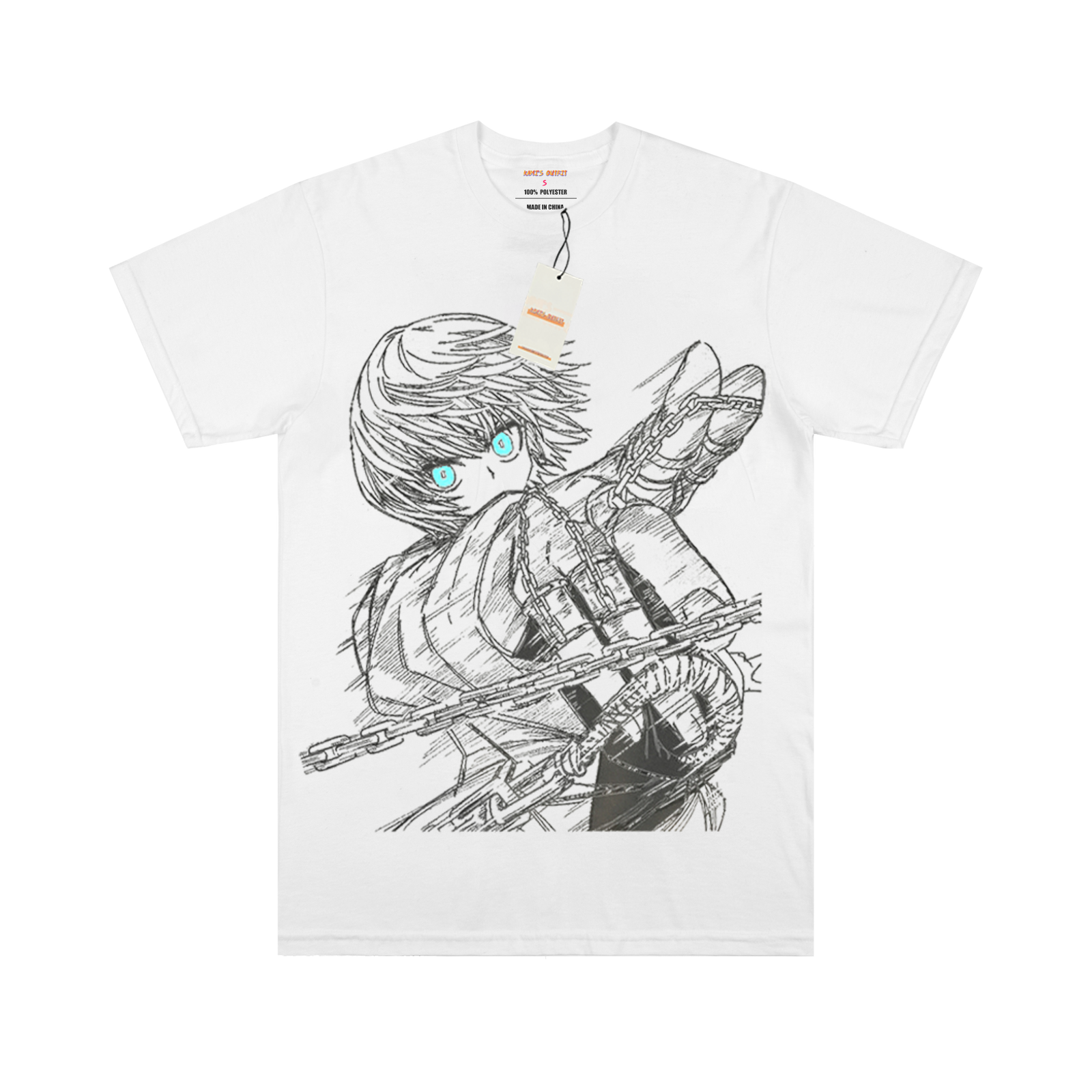 HunterXHunter Kurapika Chains White Tee