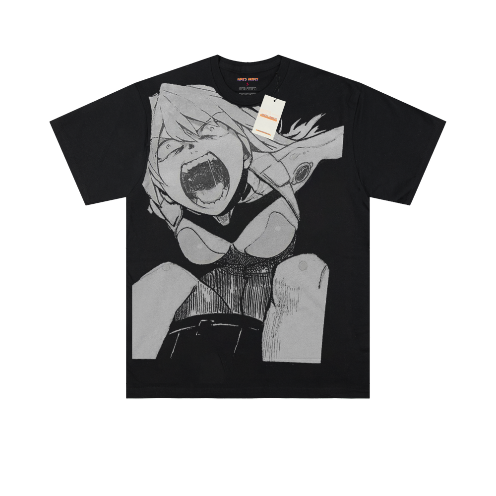 Neon Genesis Evangelion EVA Asuka Black T-shirt